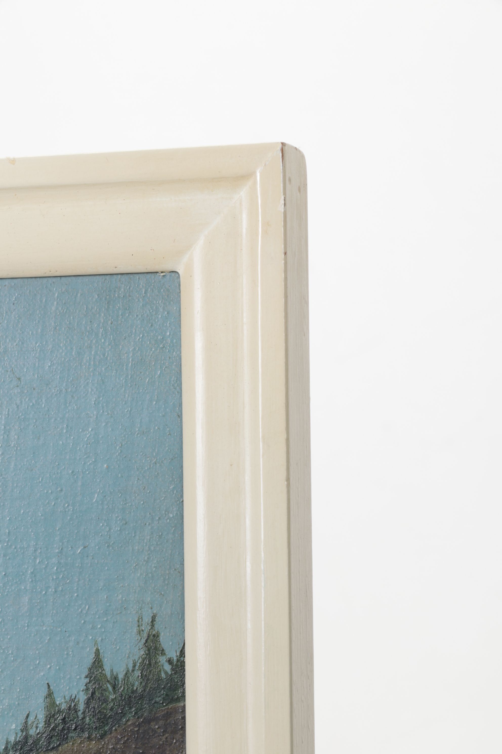 American School Style Acrylic Painting of Hunting Scene, Early 20th Century