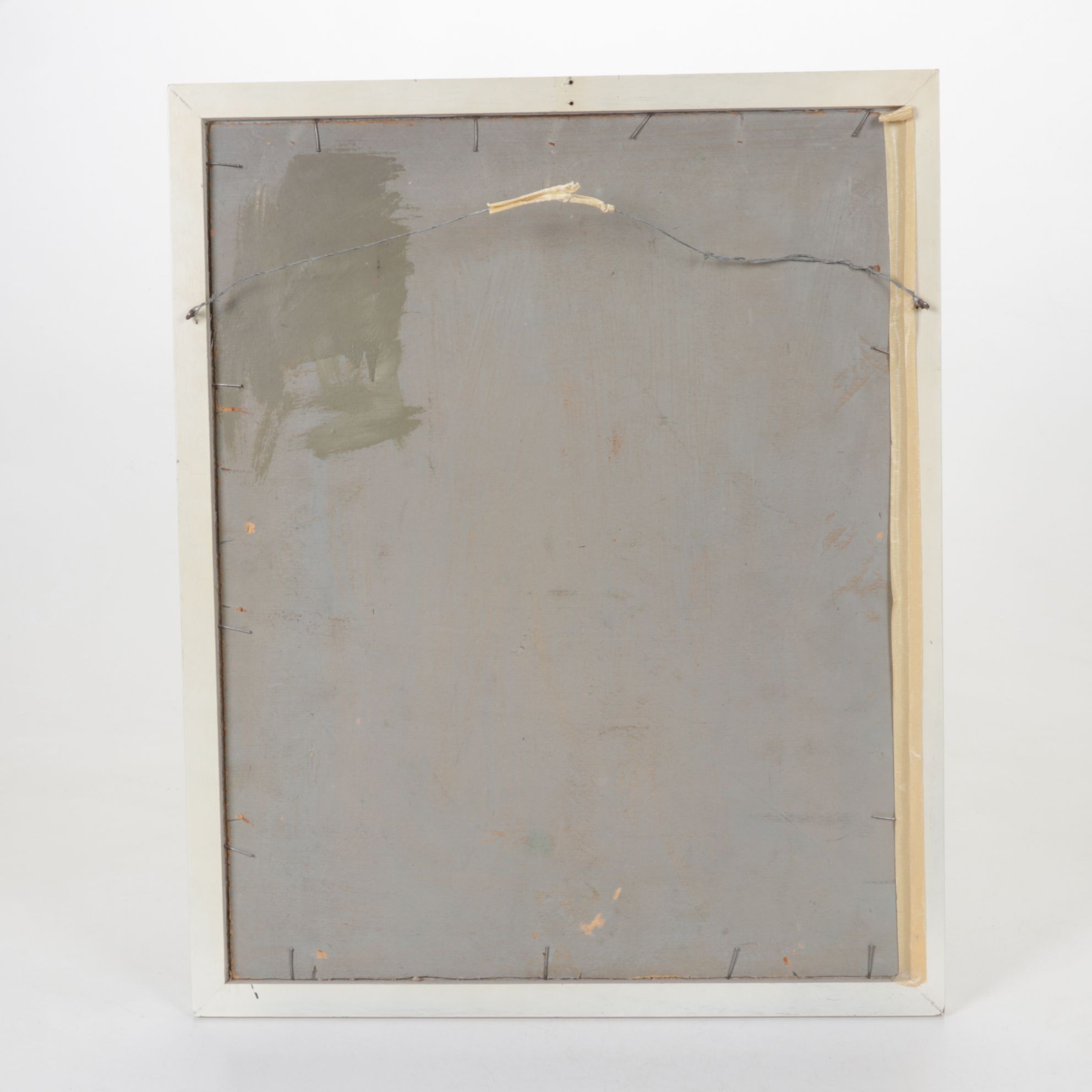 American School Style Acrylic Painting of Hunting Scene, Early 20th Century