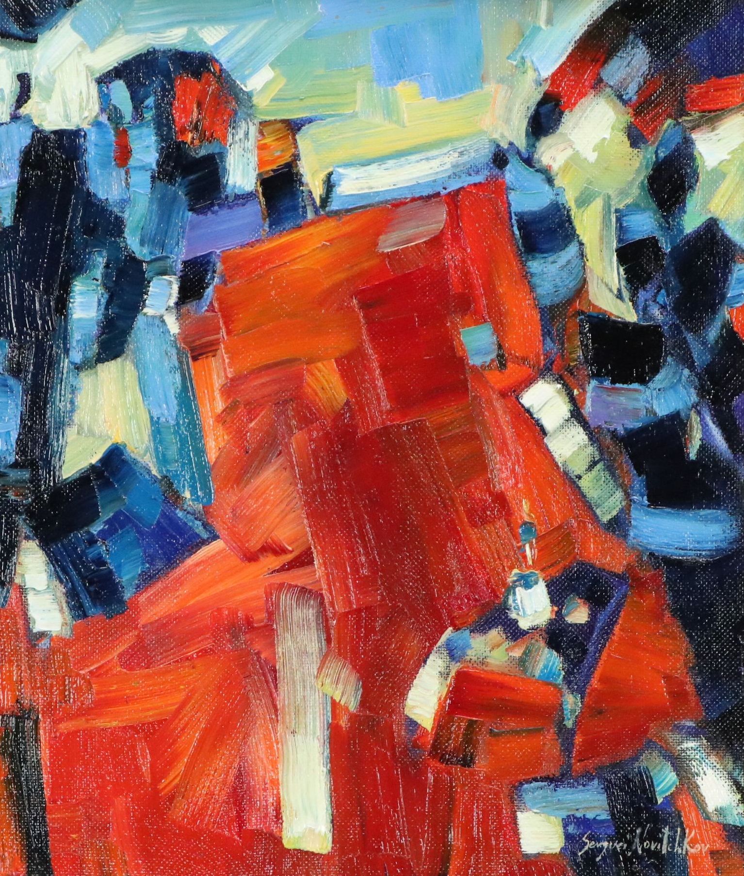 Serguei Novitchkov Oil Painting "Sunday Shift," 2025