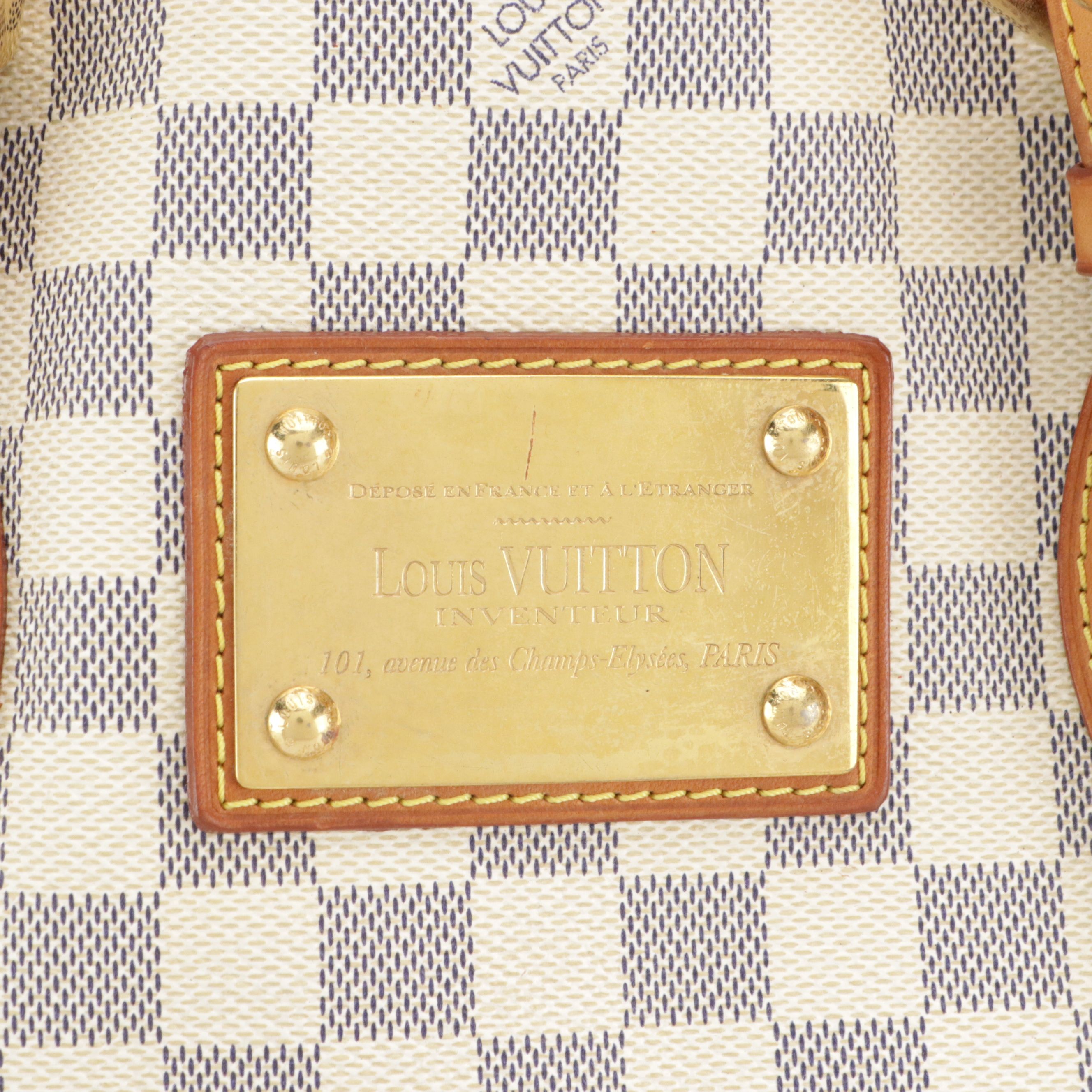 Louis Vuitton Hampstead GM Tote Bag in Damier Azur Canvas and Leather