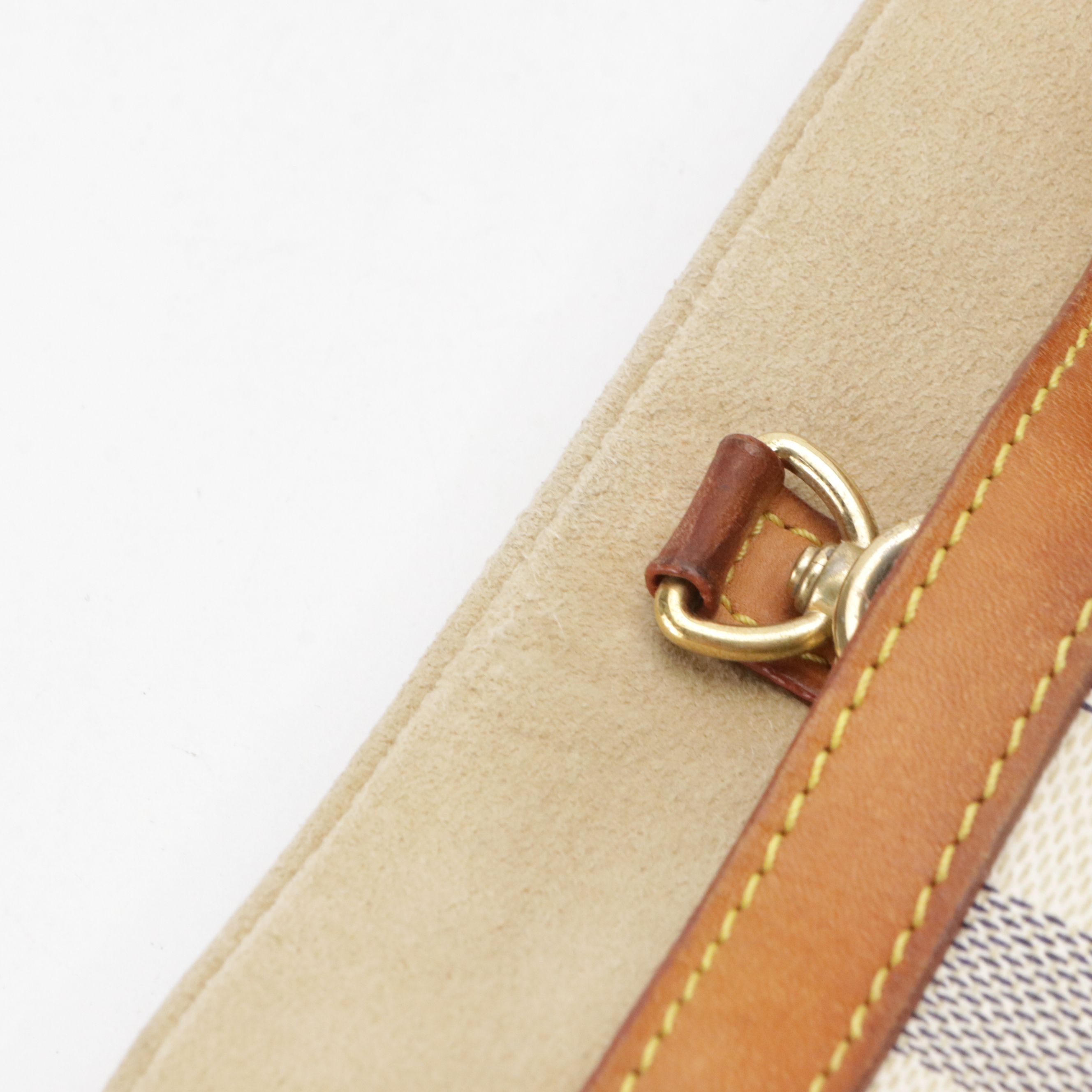 Louis Vuitton Hampstead GM Tote Bag in Damier Azur Canvas and Leather