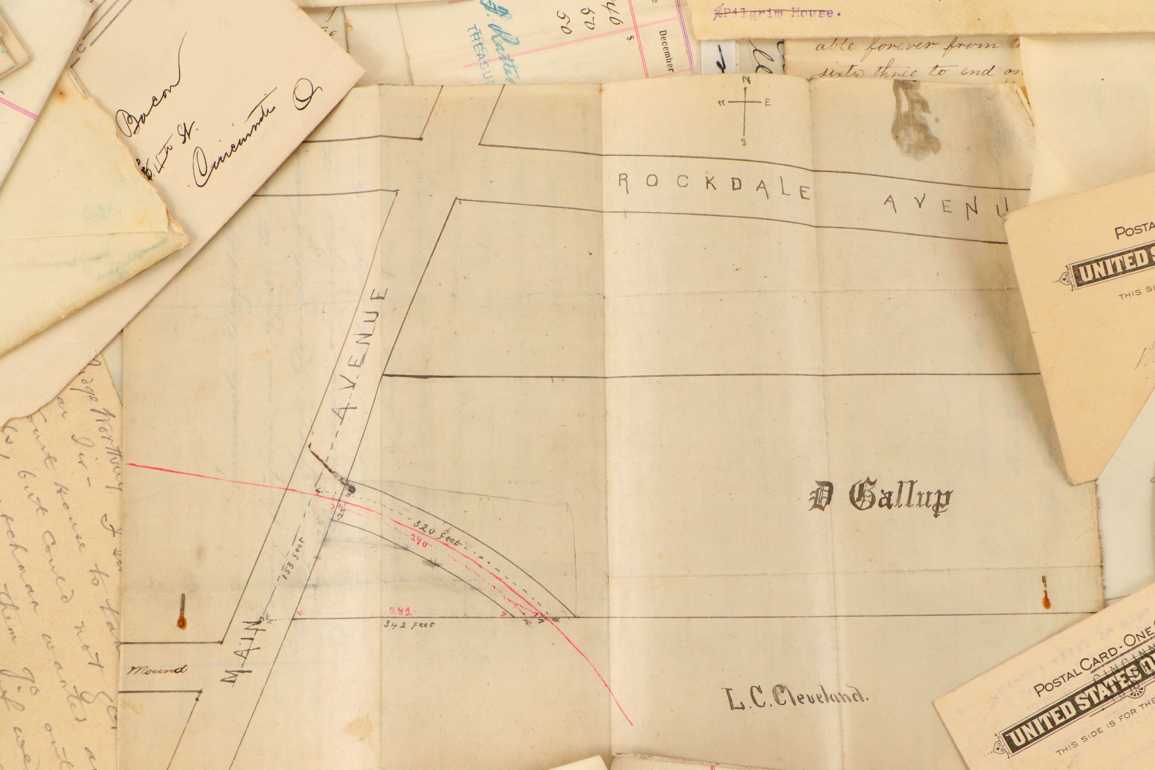 Cincinnati Law Office Letters with Postcards and More, Late 19th/Early 20th C.