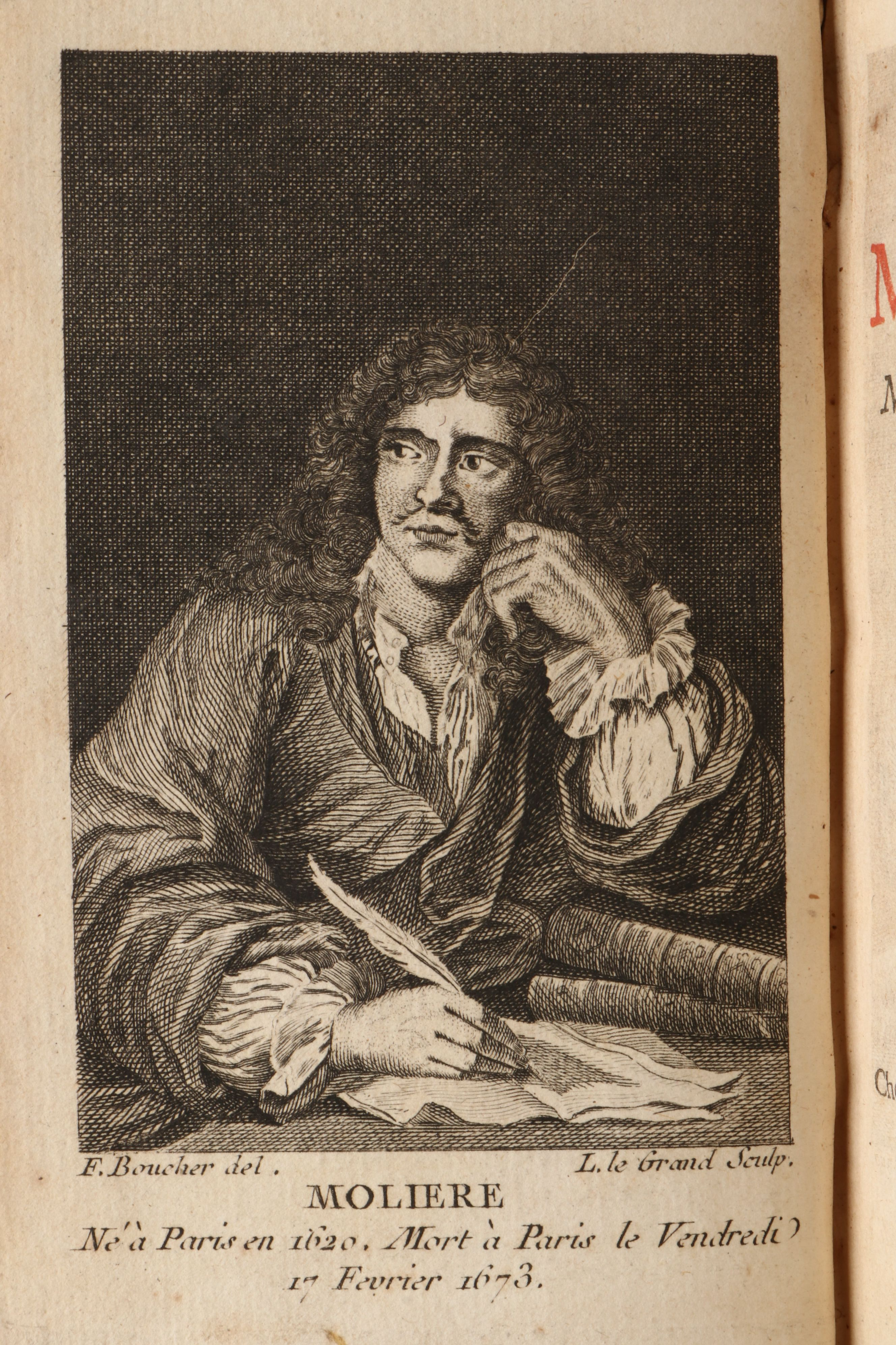 Leather Bound "Œuvres de Molière" Seven-Volume Set, 1760