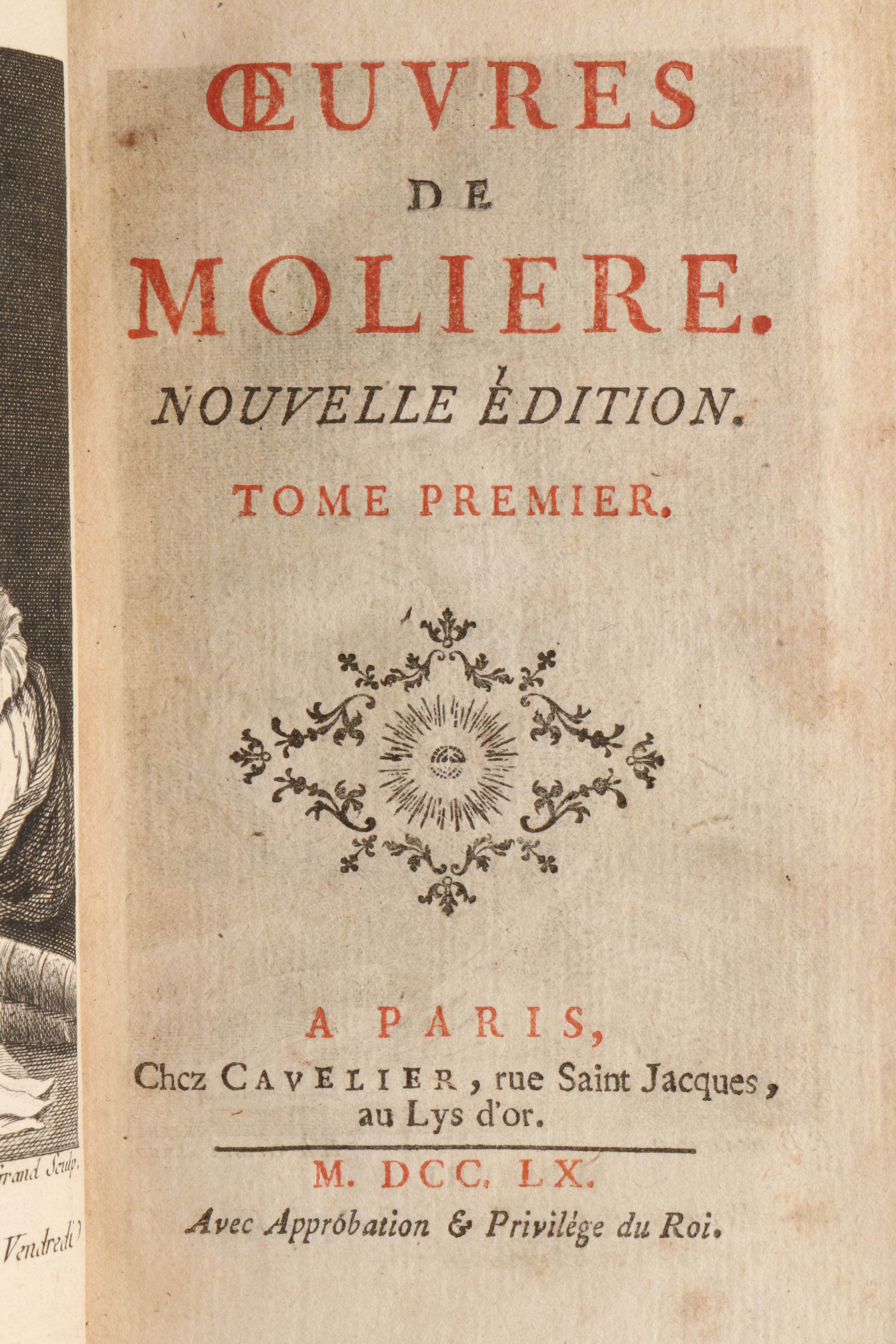 Leather Bound "Œuvres de Molière" Seven-Volume Set, 1760