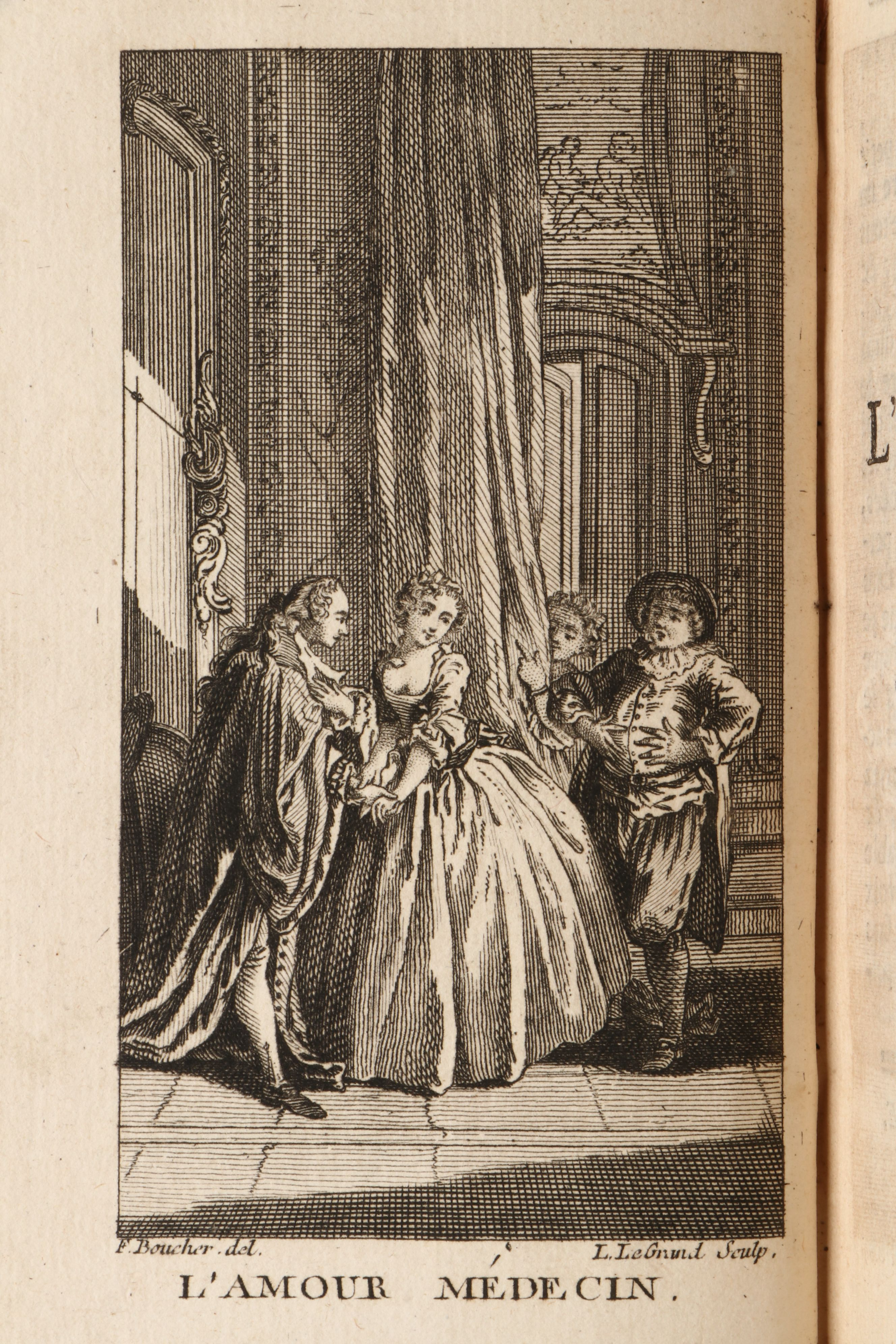 Leather Bound "Œuvres de Molière" Seven-Volume Set, 1760