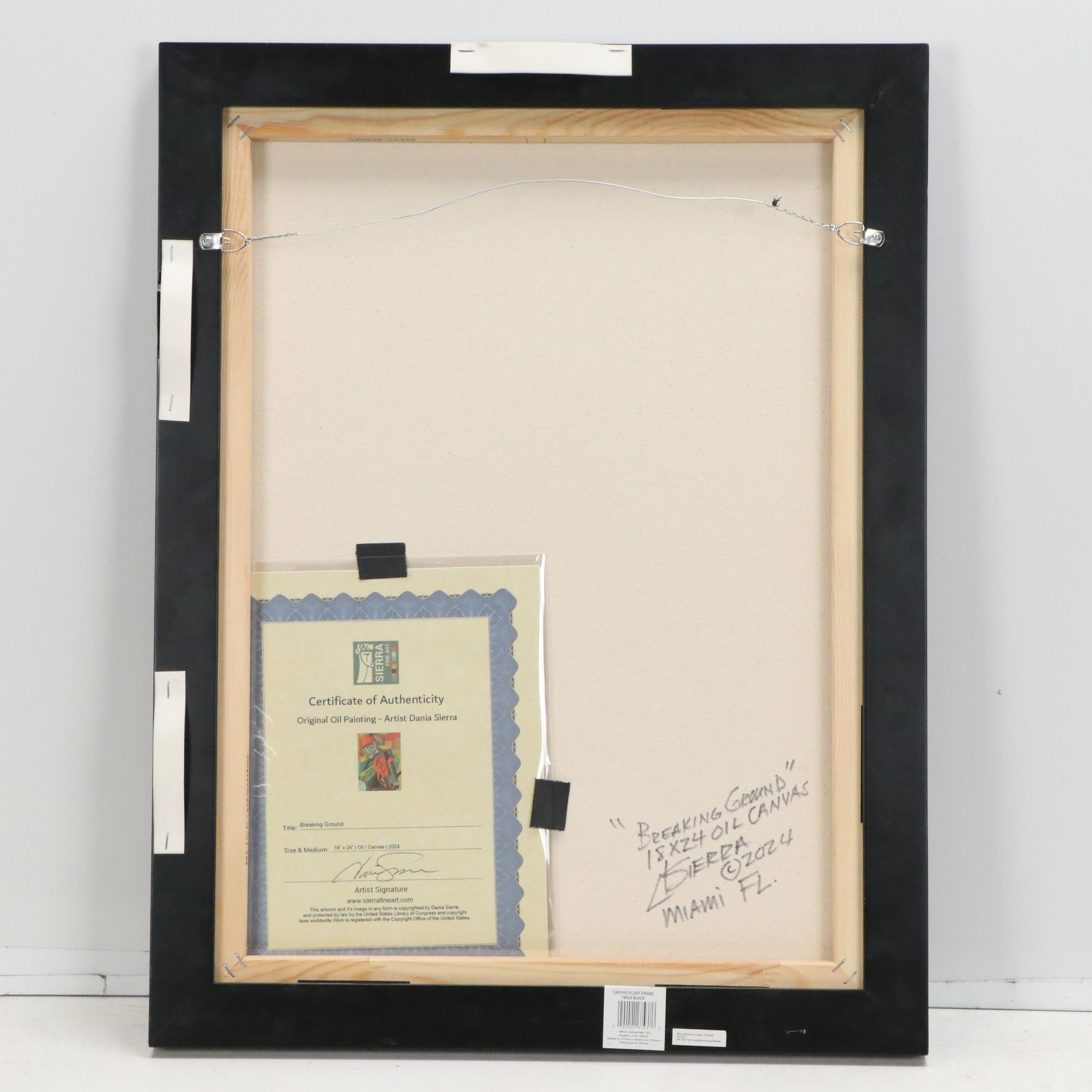 Dania Sierra Abstract Oil Painting "Breaking Ground," 2024