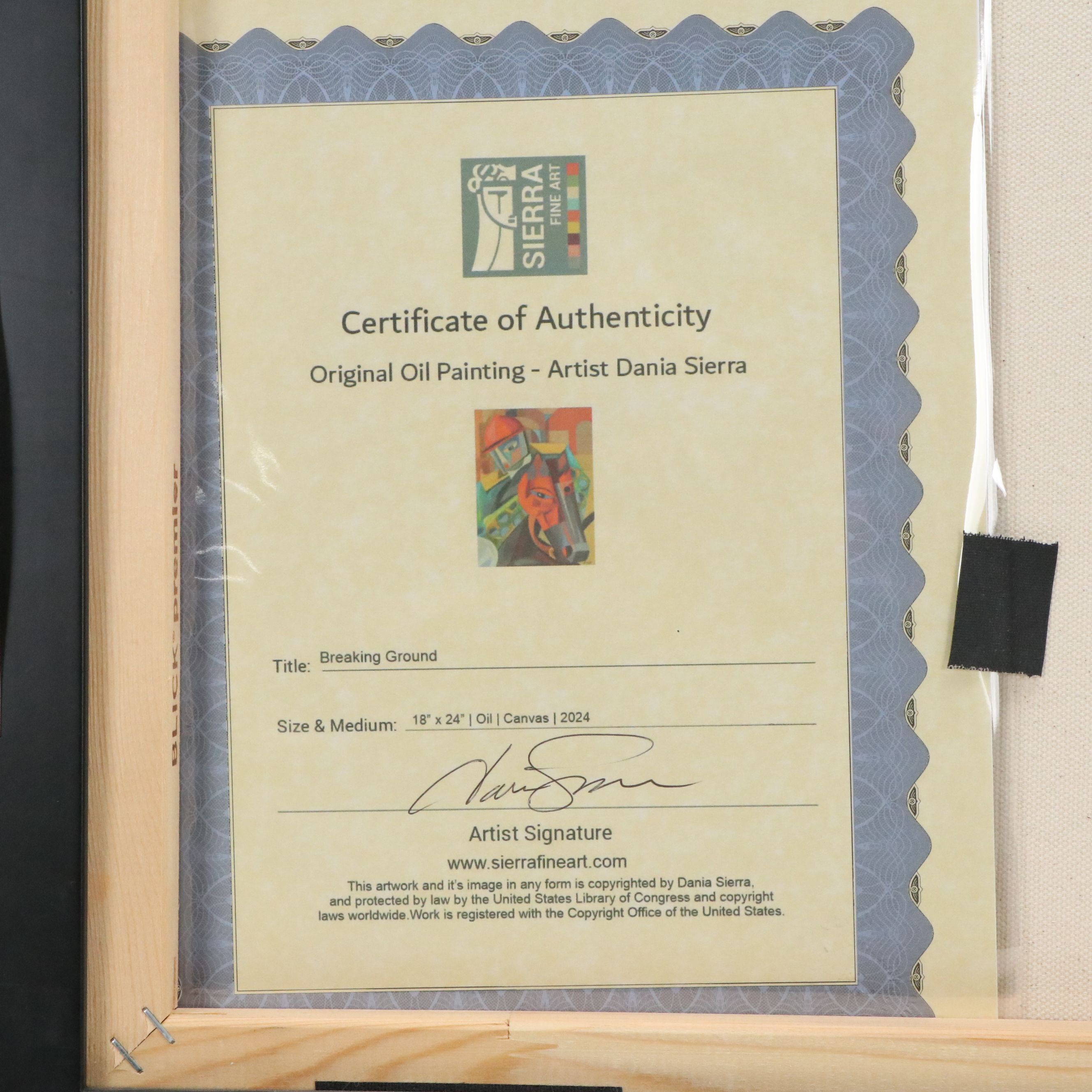 Dania Sierra Abstract Oil Painting "Breaking Ground," 2024