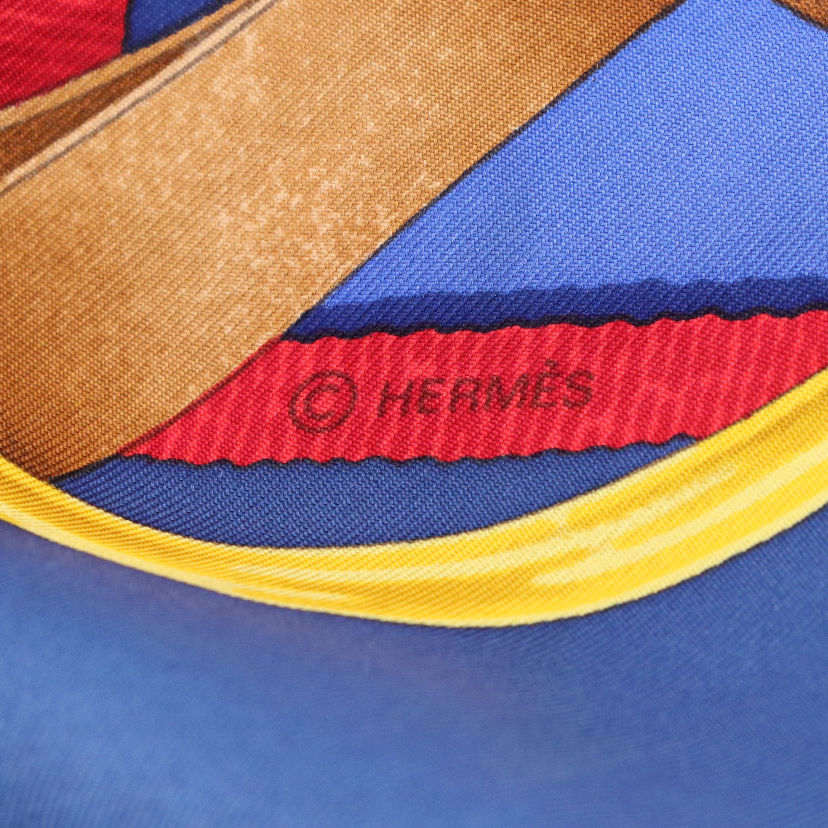 Hermès "Grand Manège" Scarf 90 in Silk Twill