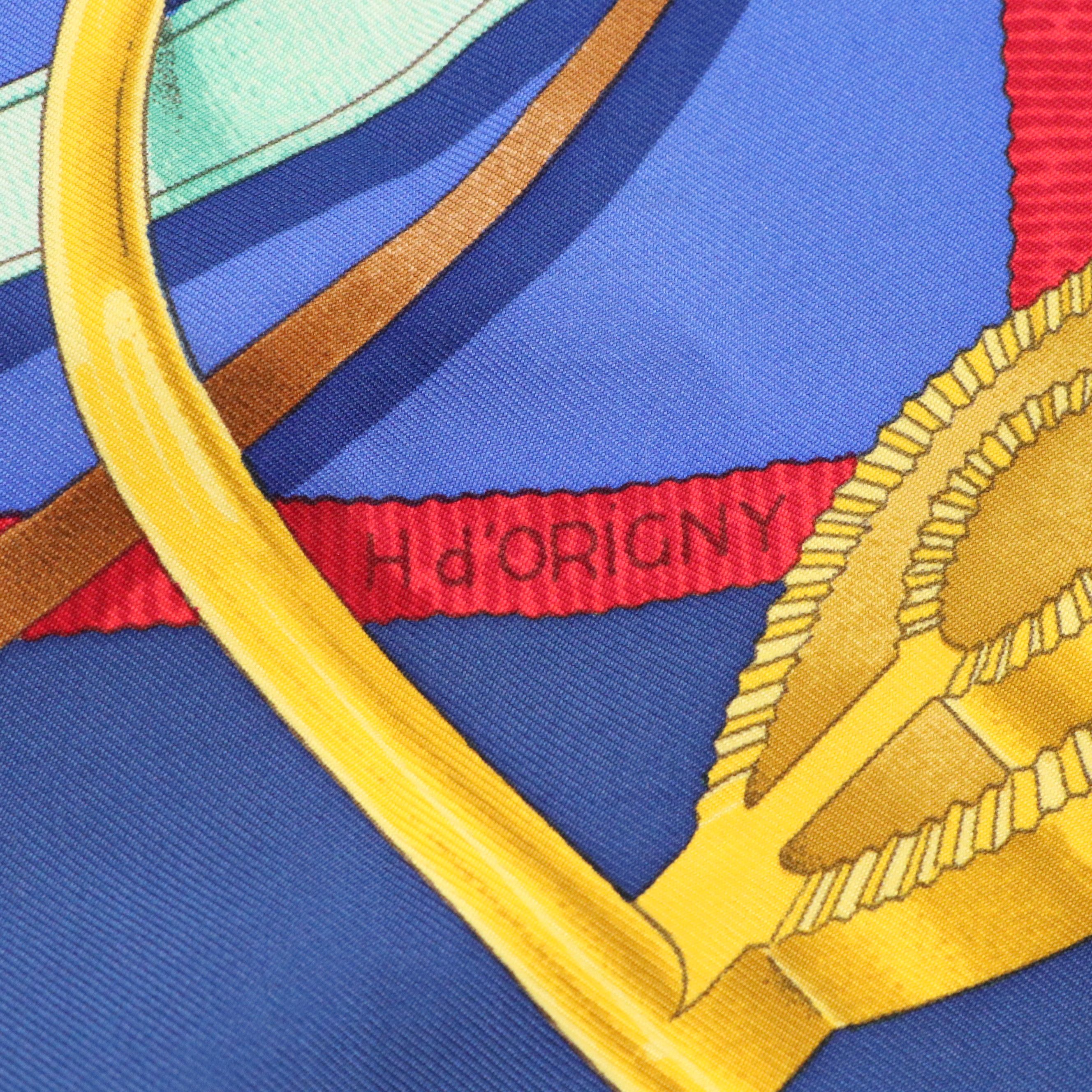 Hermès "Grand Manège" Scarf 90 in Silk Twill