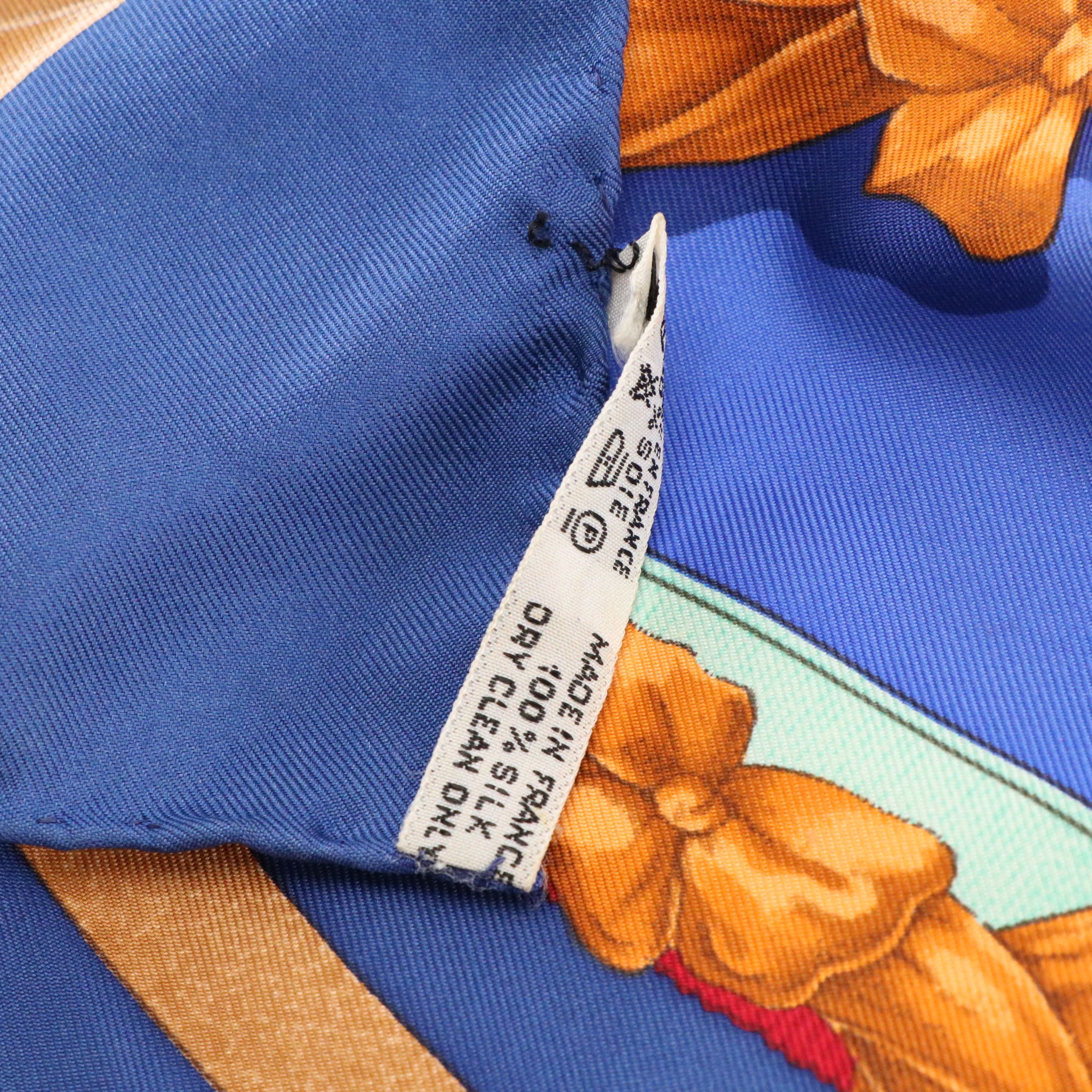 Hermès "Grand Manège" Scarf 90 in Silk Twill