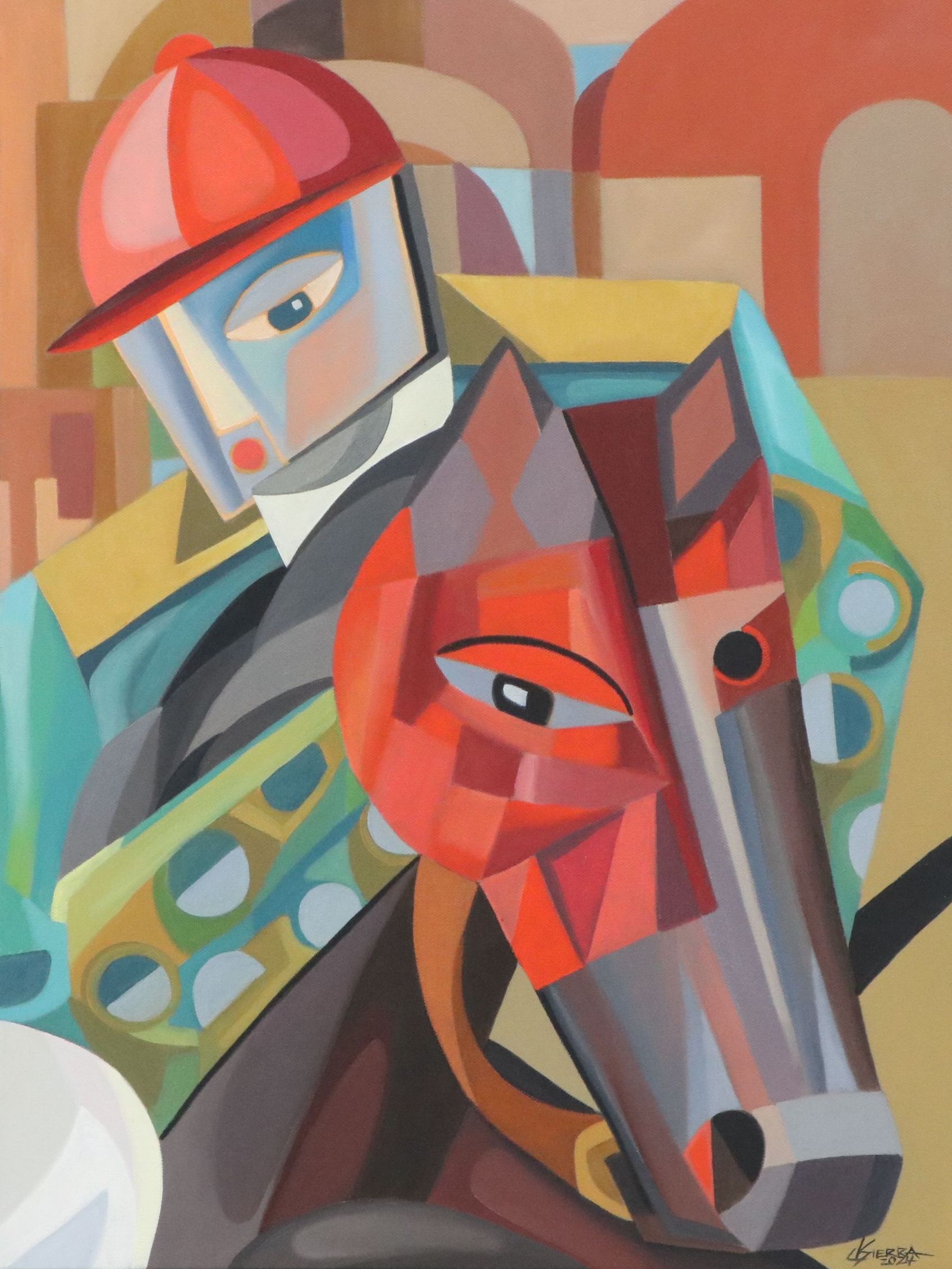 Dania Sierra Abstract Oil Painting "Breaking Ground," 2024