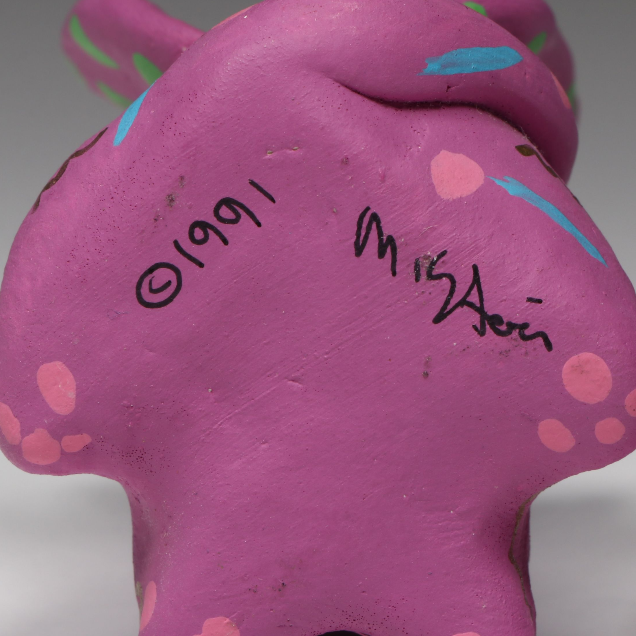 Whimsical Polymer Clay Winged Cat Figurines