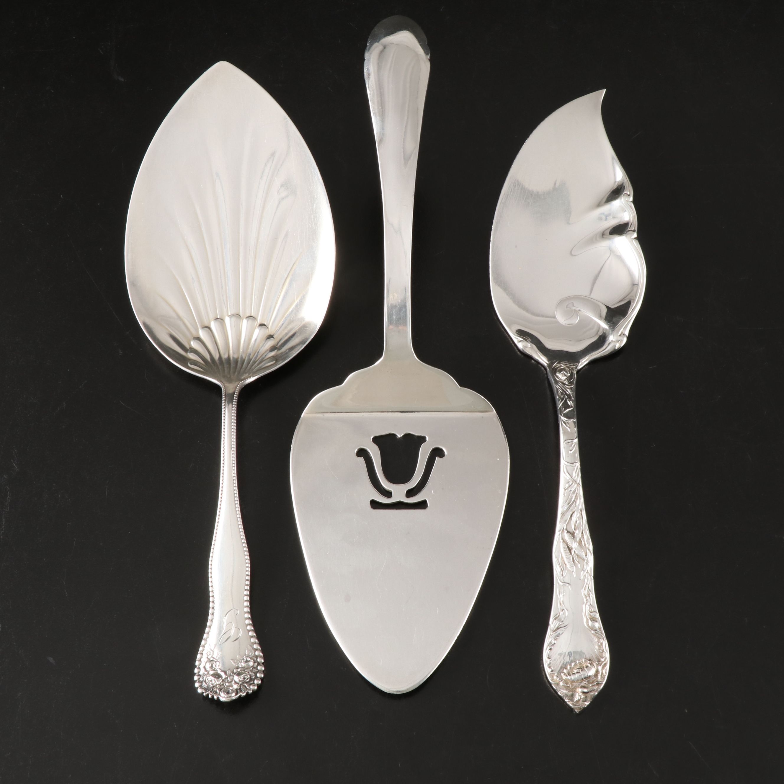 Gorham "Lancaster" Sterling Pie Knife with Other Serving Utensils