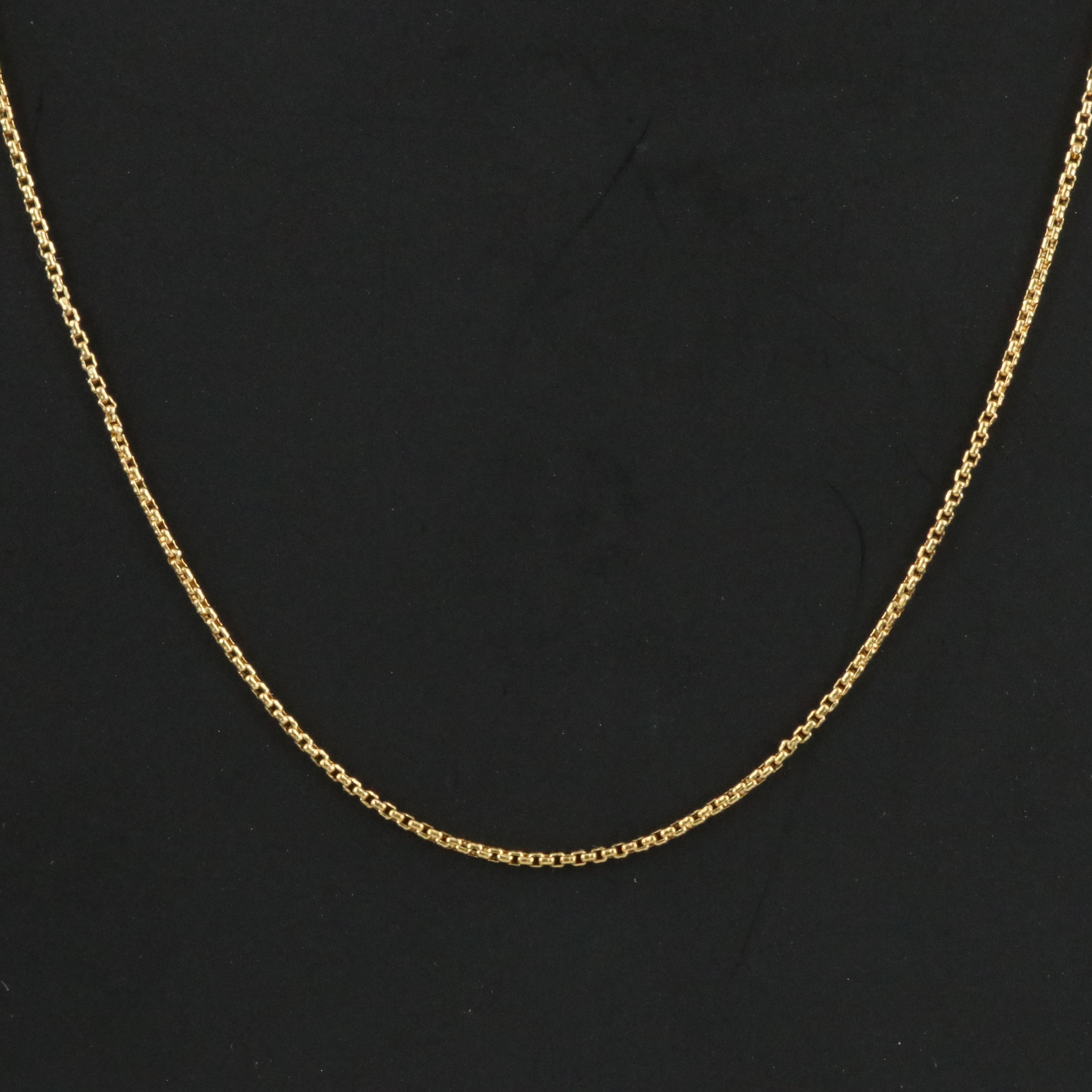 David Yurman 18K Box Chain Necklace