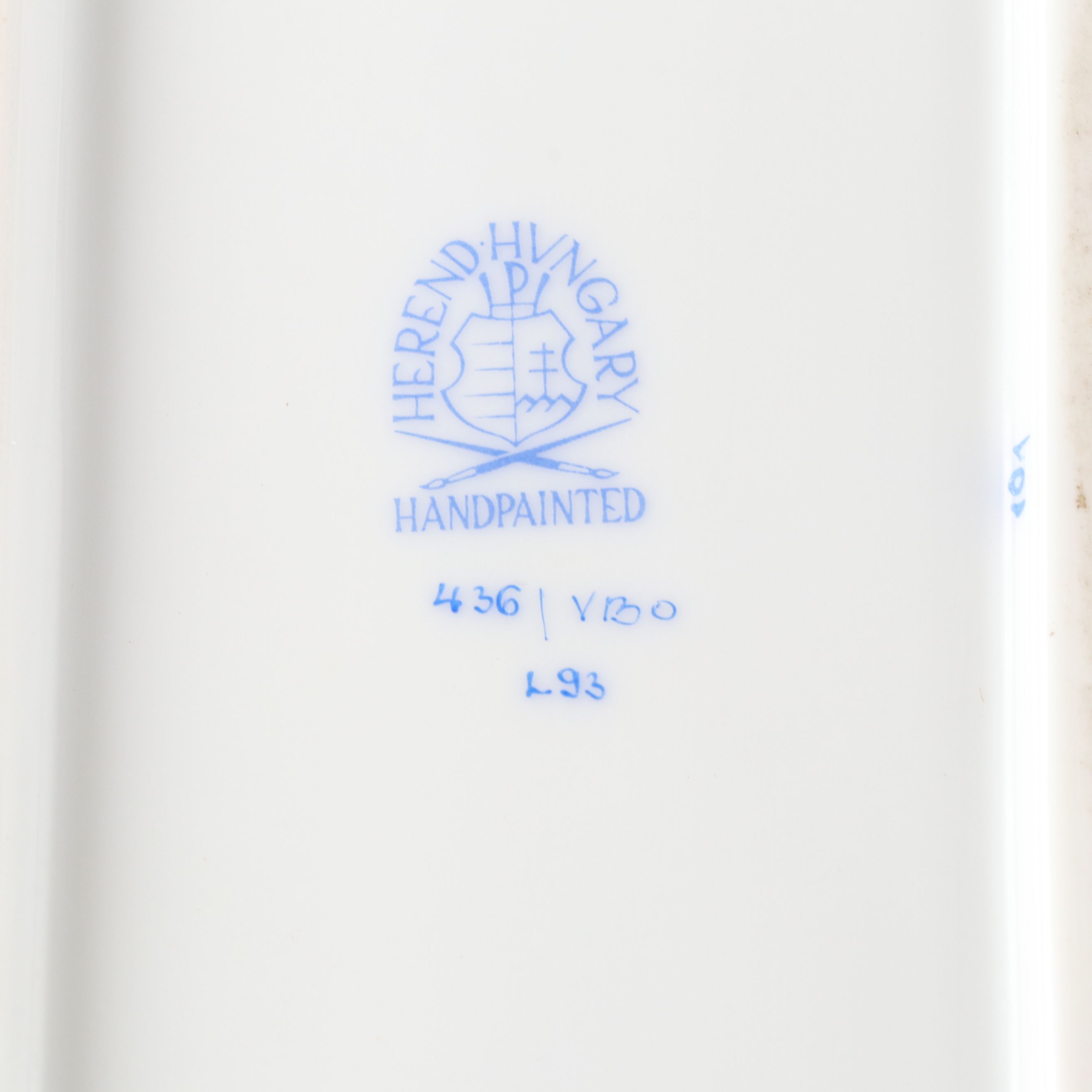 Herend "Queen Victoria" Gilt Porcelain Sandwich Tray