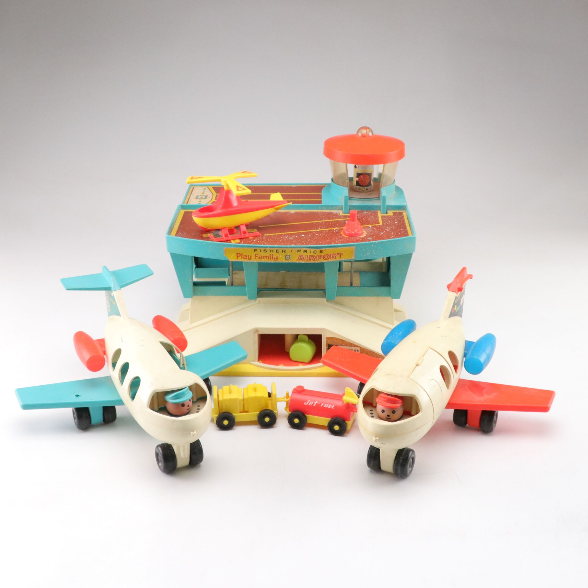 Fisher Price Airport Playset with Airplanes and Accessories, 1972