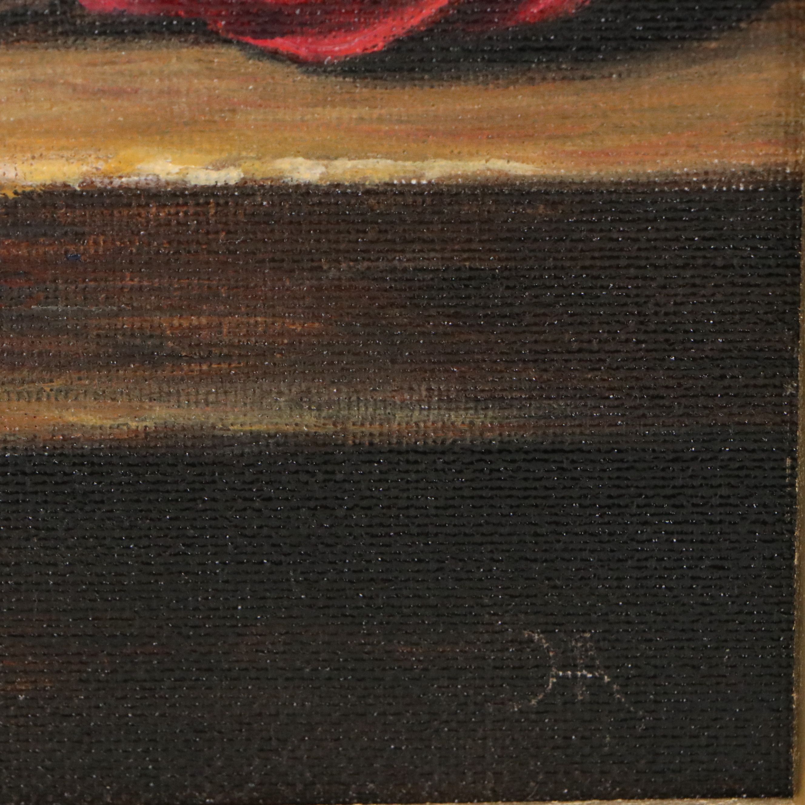 Houra H. Alghizzi Oil Painting "Bourbon and Rose," 2026