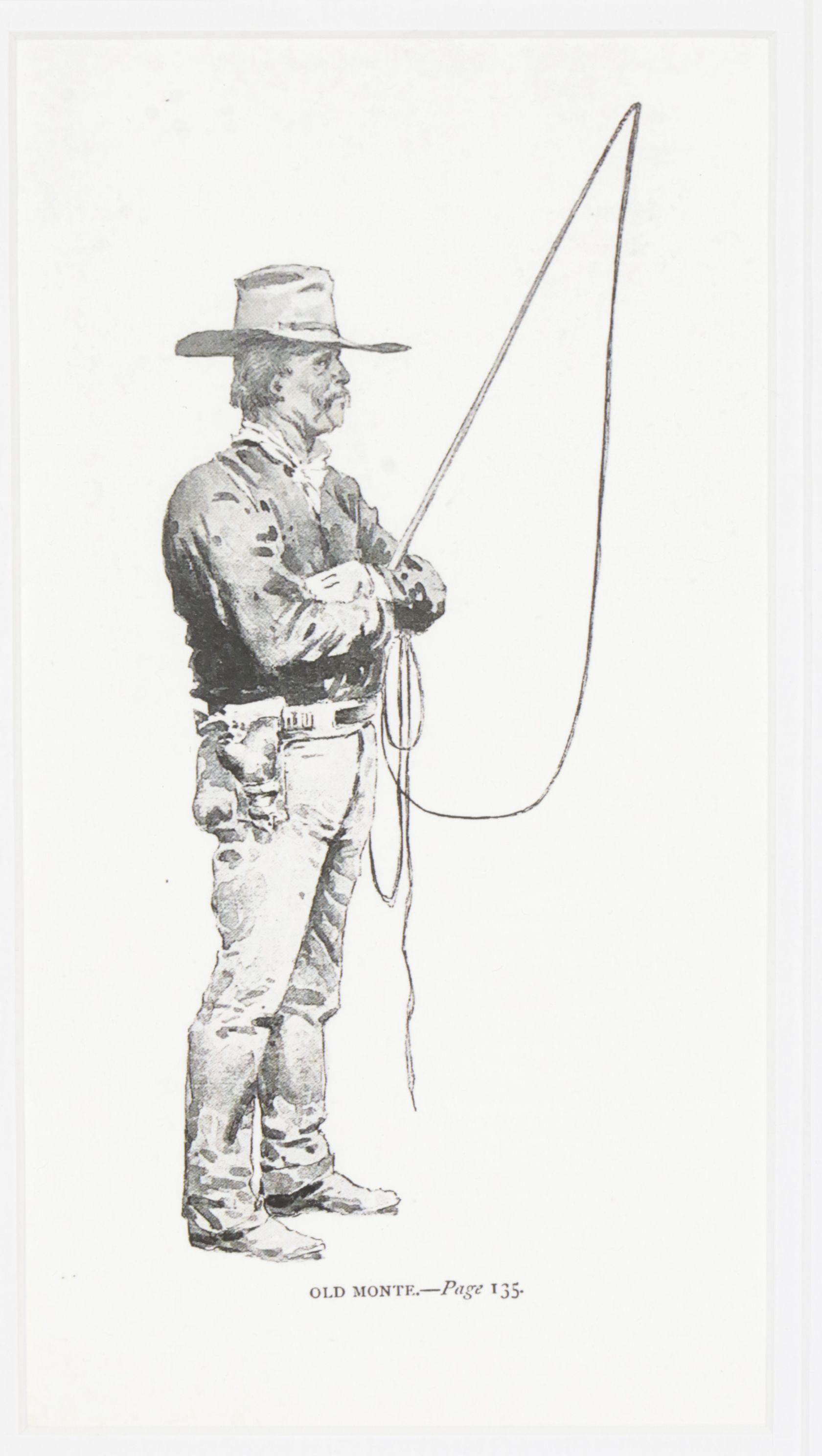 Giclée Cowboy Portraits After Frederic Remington Including "Cherokee Hall"