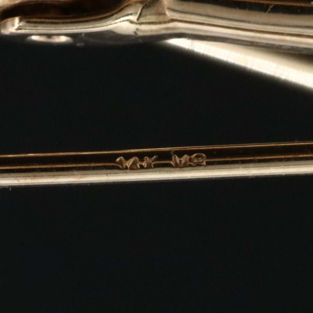 14K Fluted Hoop Earrings