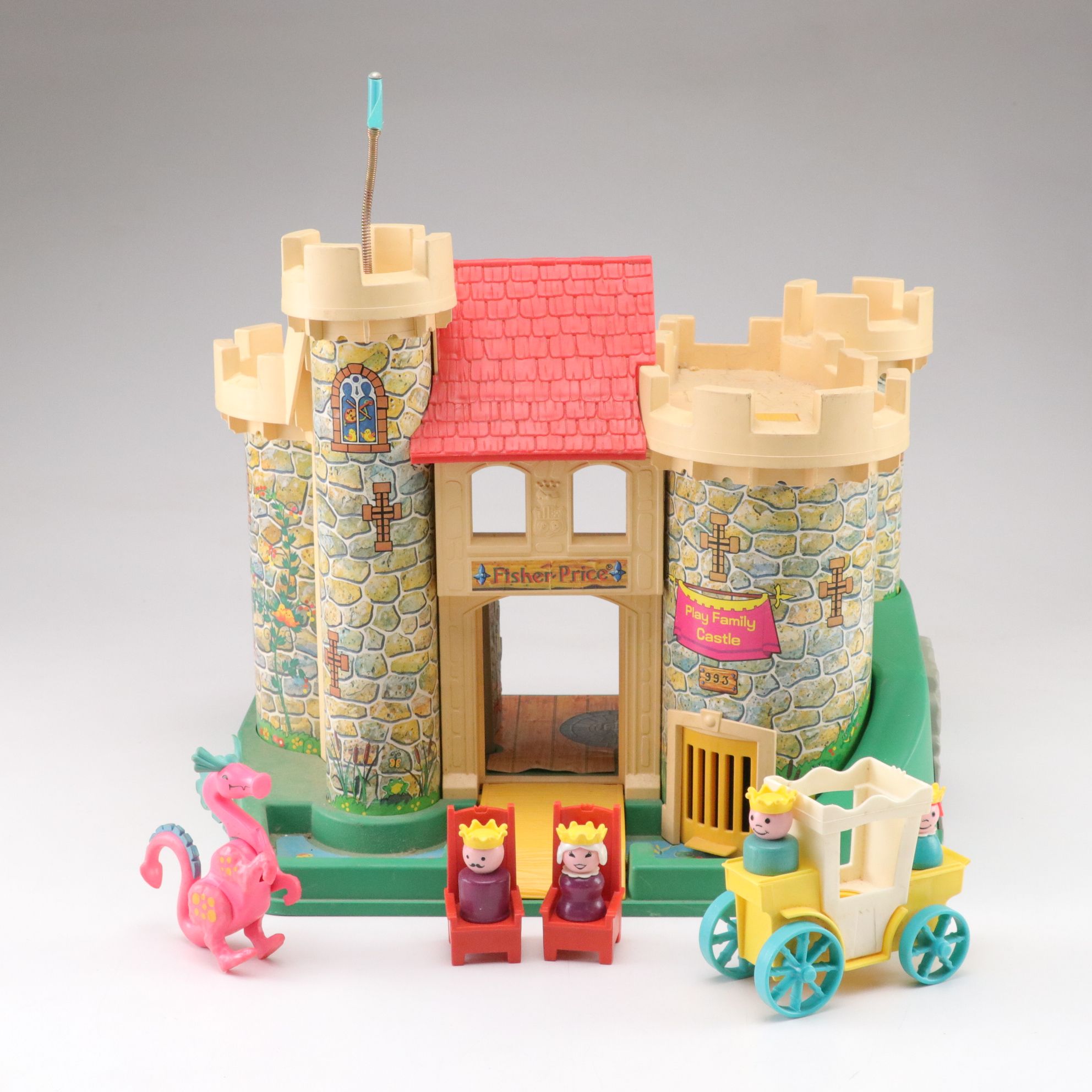 Fisher-Price Toys Play Castle and Figures, 1974
