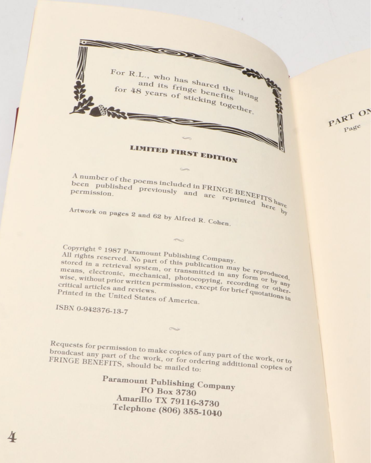 Signed "Field Notes" and Other Poetry Book by Pauline Durrett Robertson, 1988