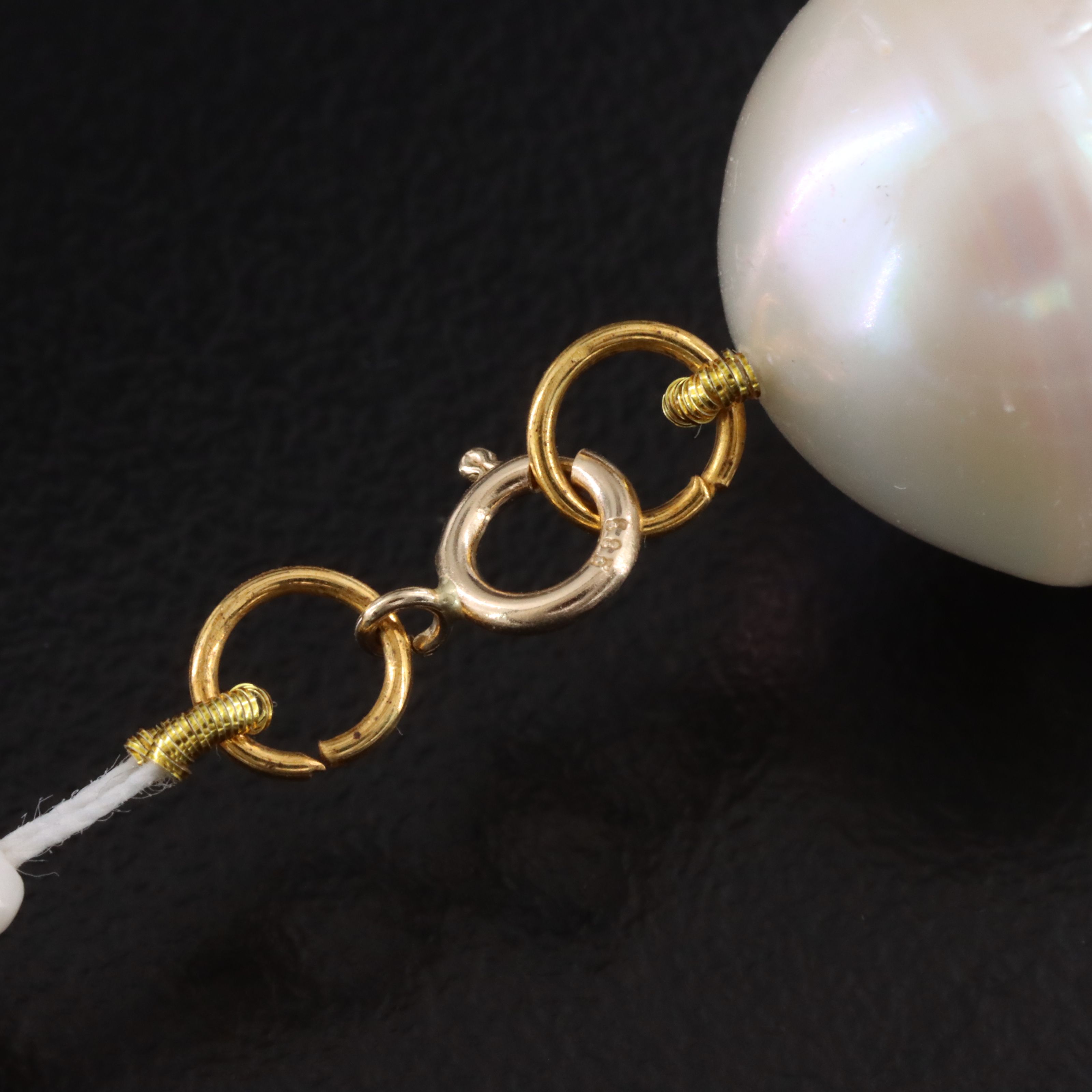 Pearl Necklace with 14K Clasp