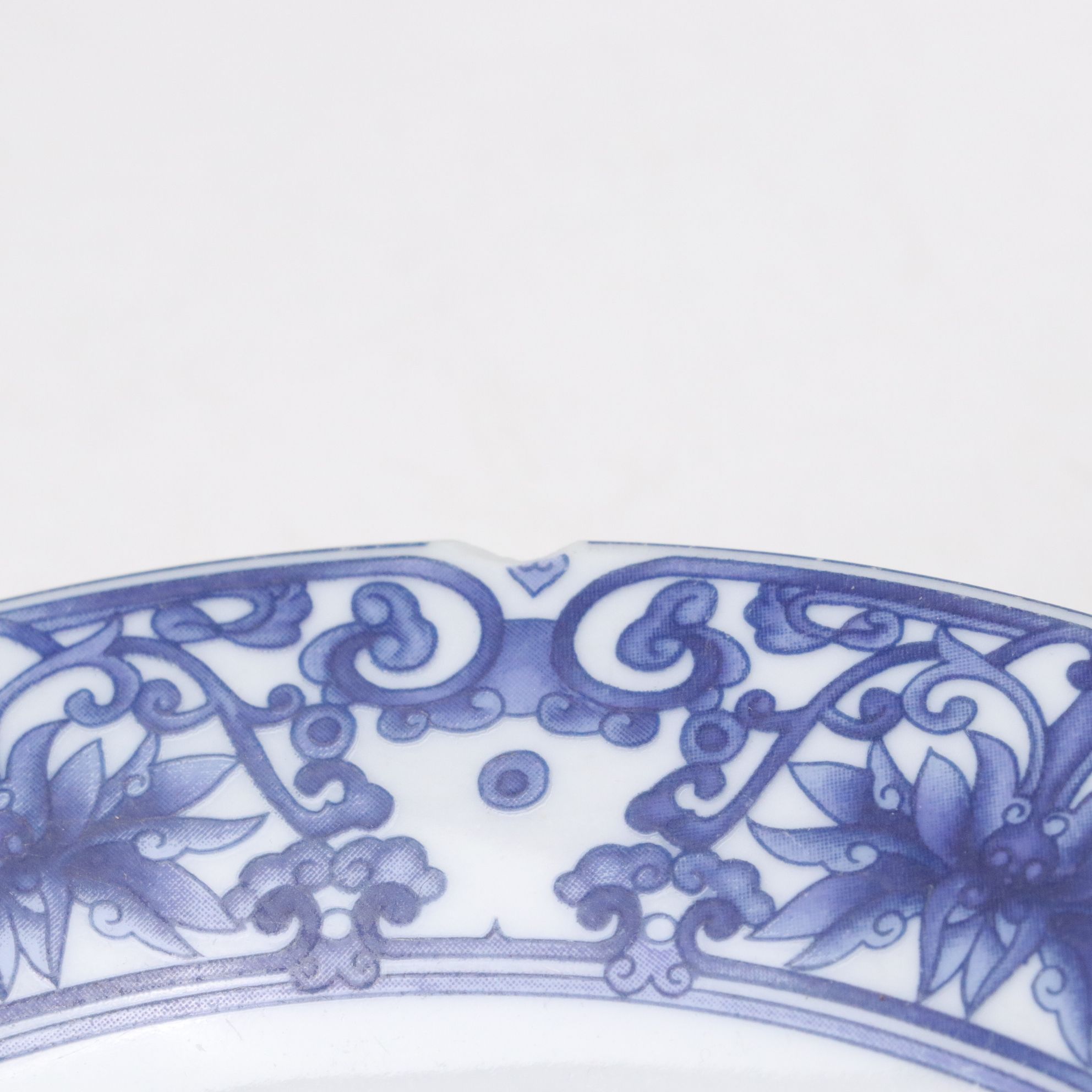 Chinese "Canton Blue" Dinnerware Collection with Serving Pieces