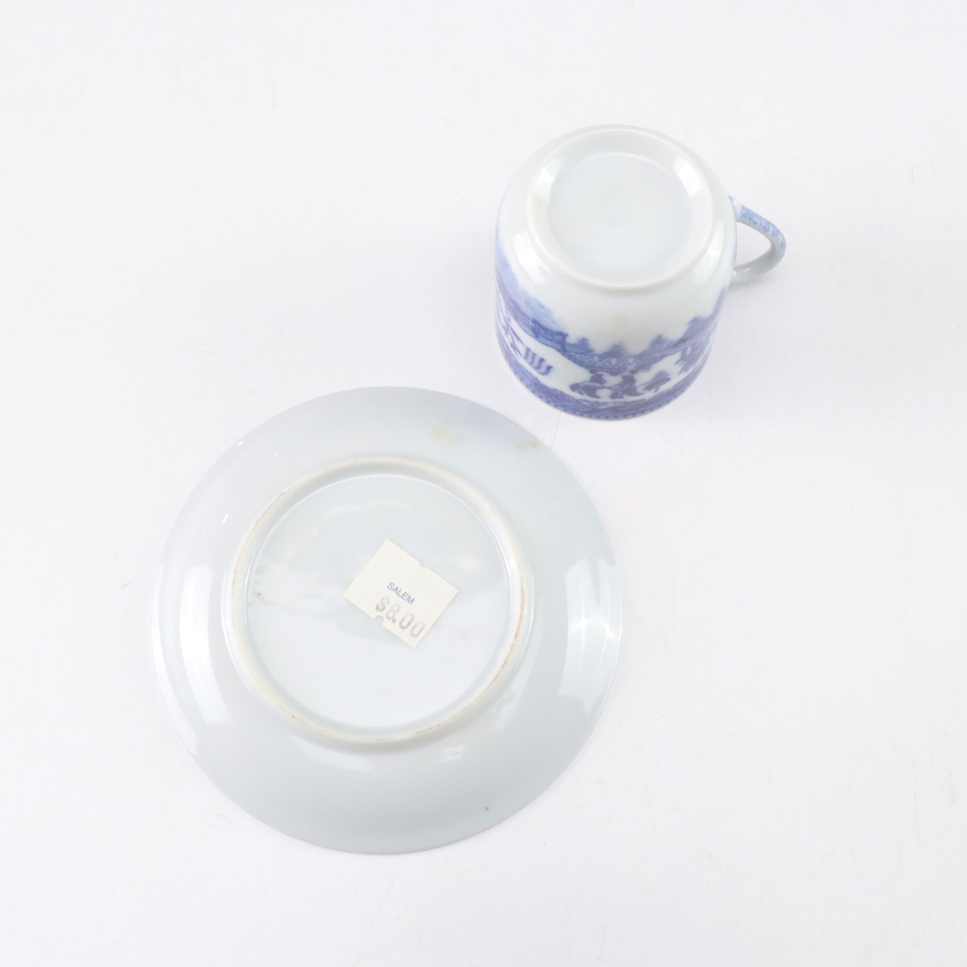 Chinese "Canton Blue" Dinnerware Collection with Serving Pieces