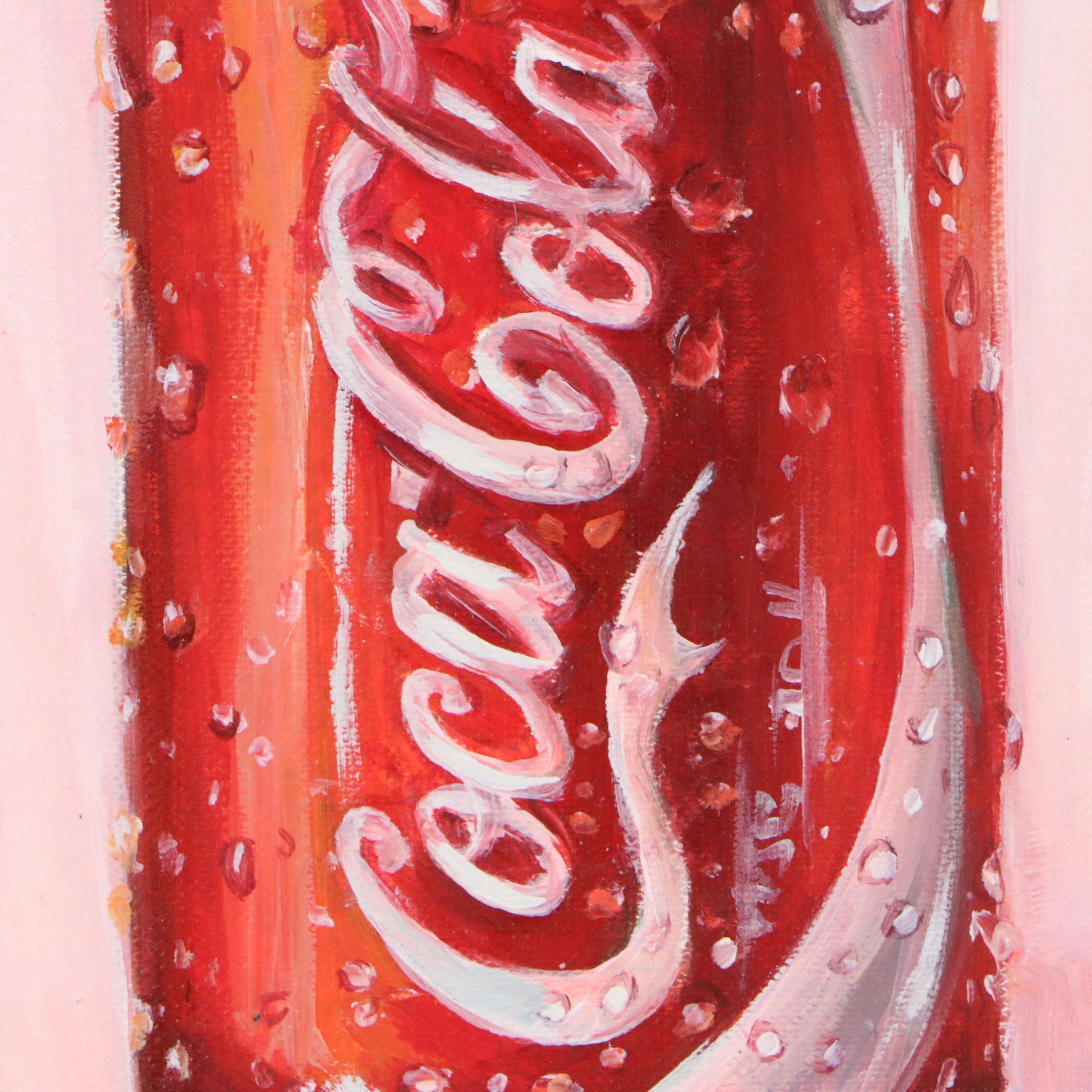 Brittany Presley Still Life Oil Painting of Coca-Cola Can, 2026