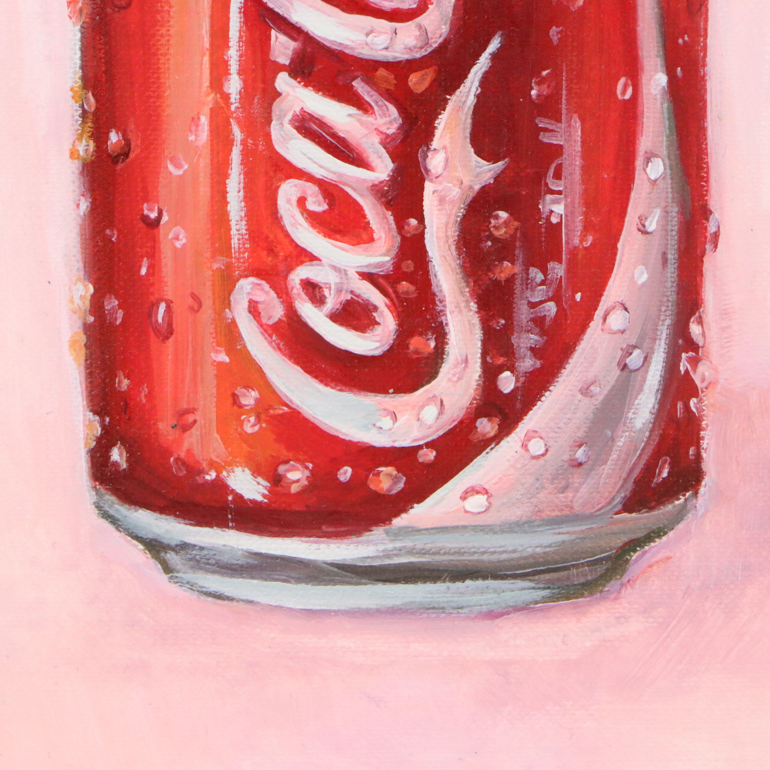 Brittany Presley Still Life Oil Painting of Coca-Cola Can, 2026
