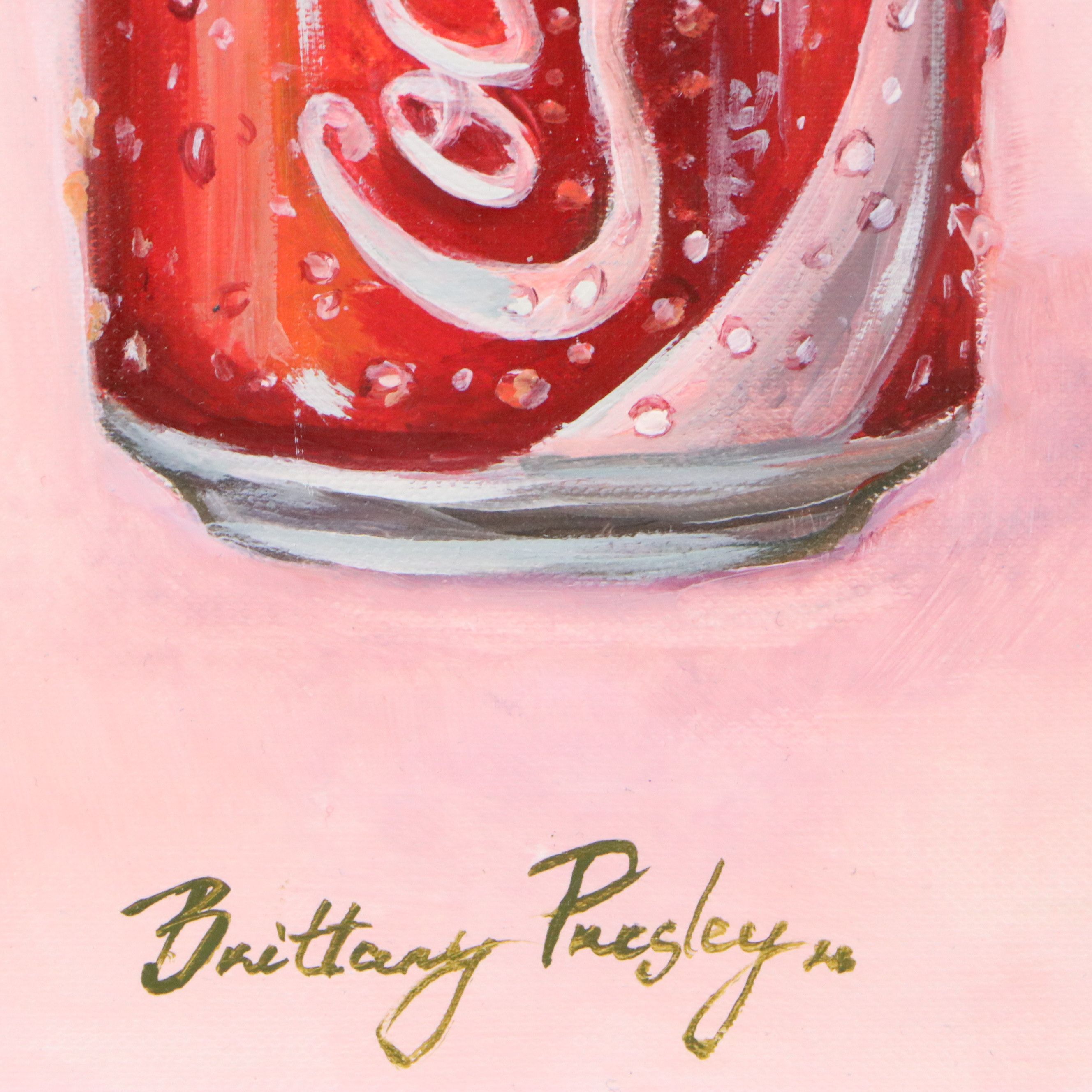 Brittany Presley Still Life Oil Painting of Coca-Cola Can, 2026