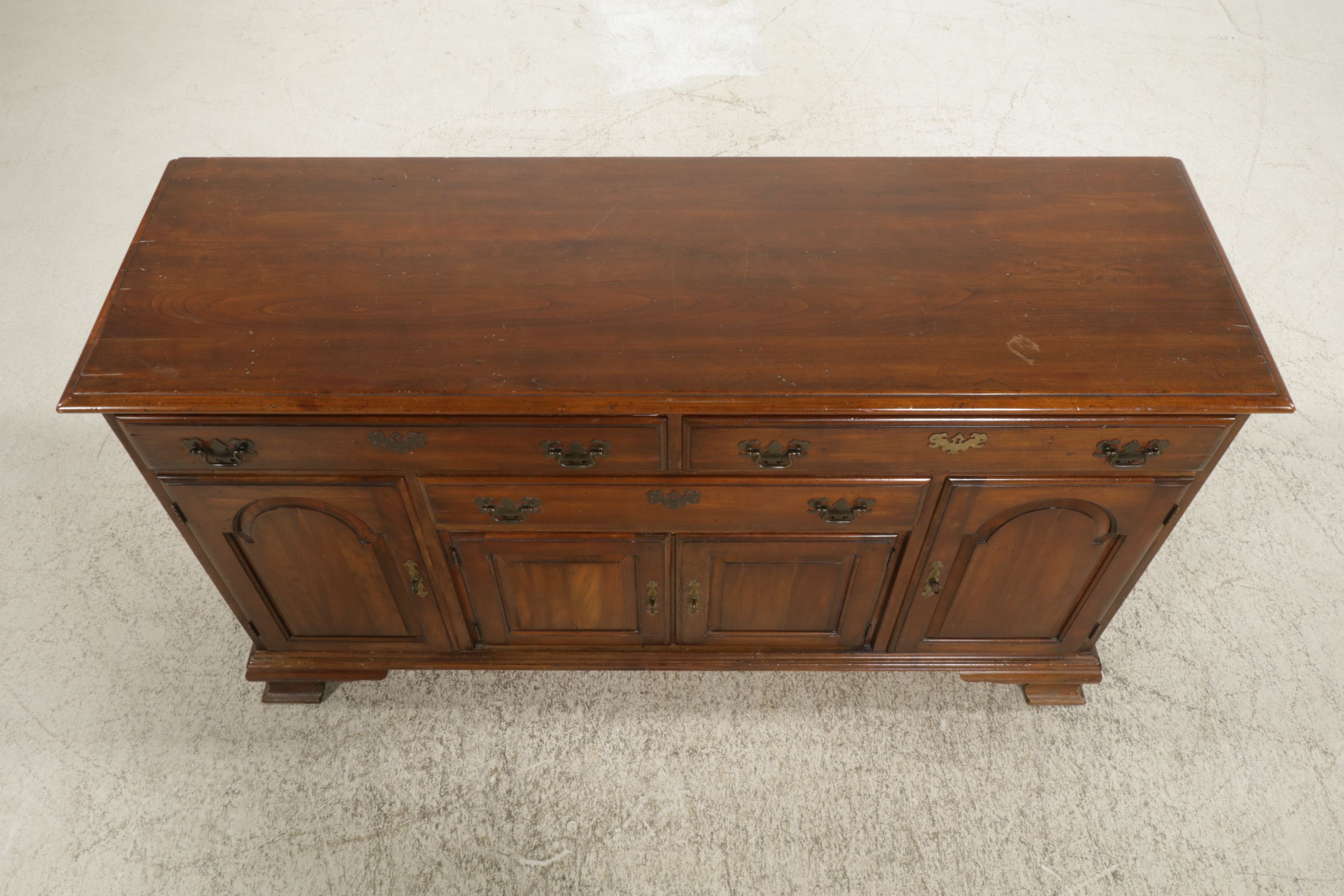 Chippendale Style Rustic Cherry Sideboard, Late 20th Century