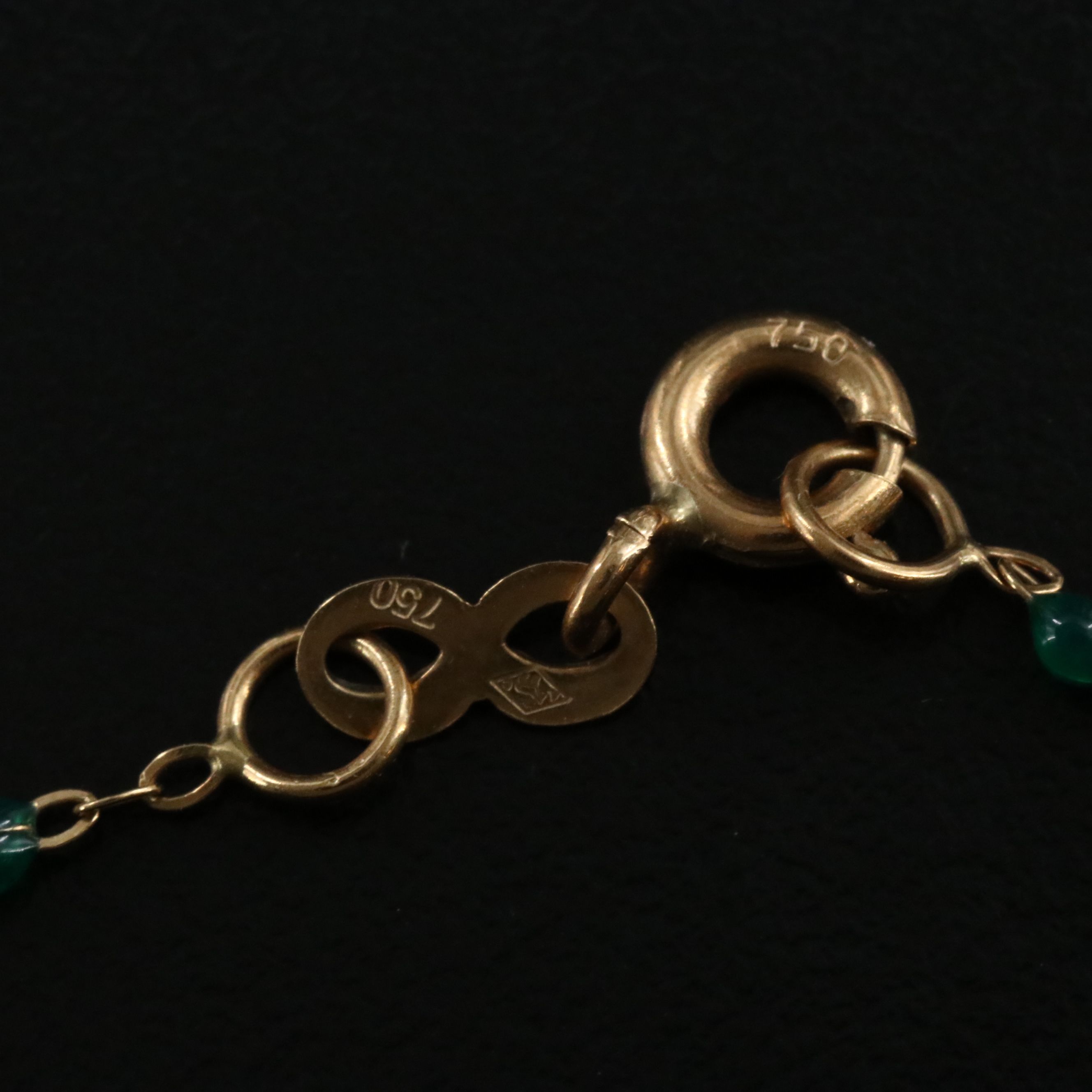 Gigi Clozeau Classic Gigi 18K Green Resin Station Bracelet