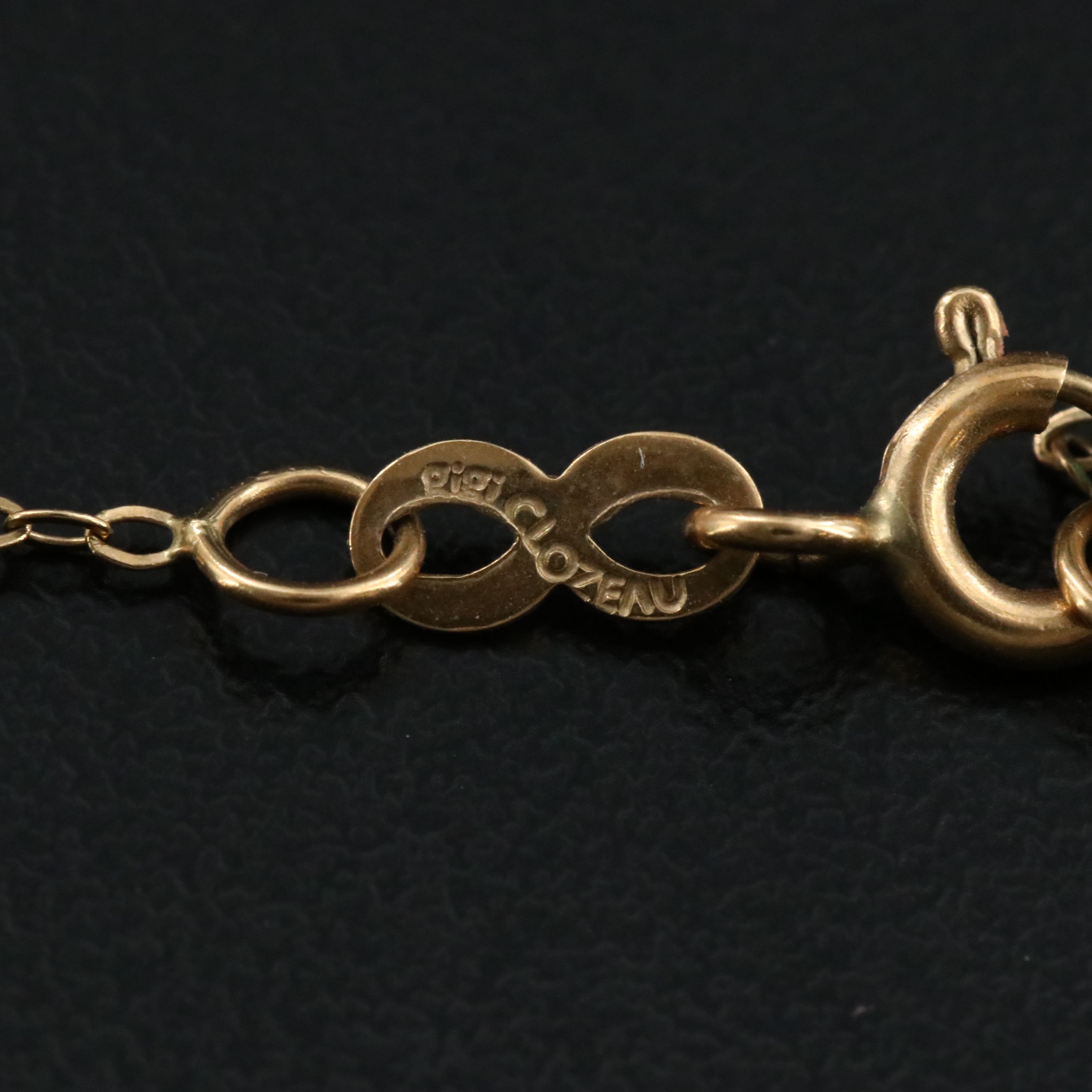 Gigi Clozeau Classic Gigi 18K Green Resin Station Bracelet