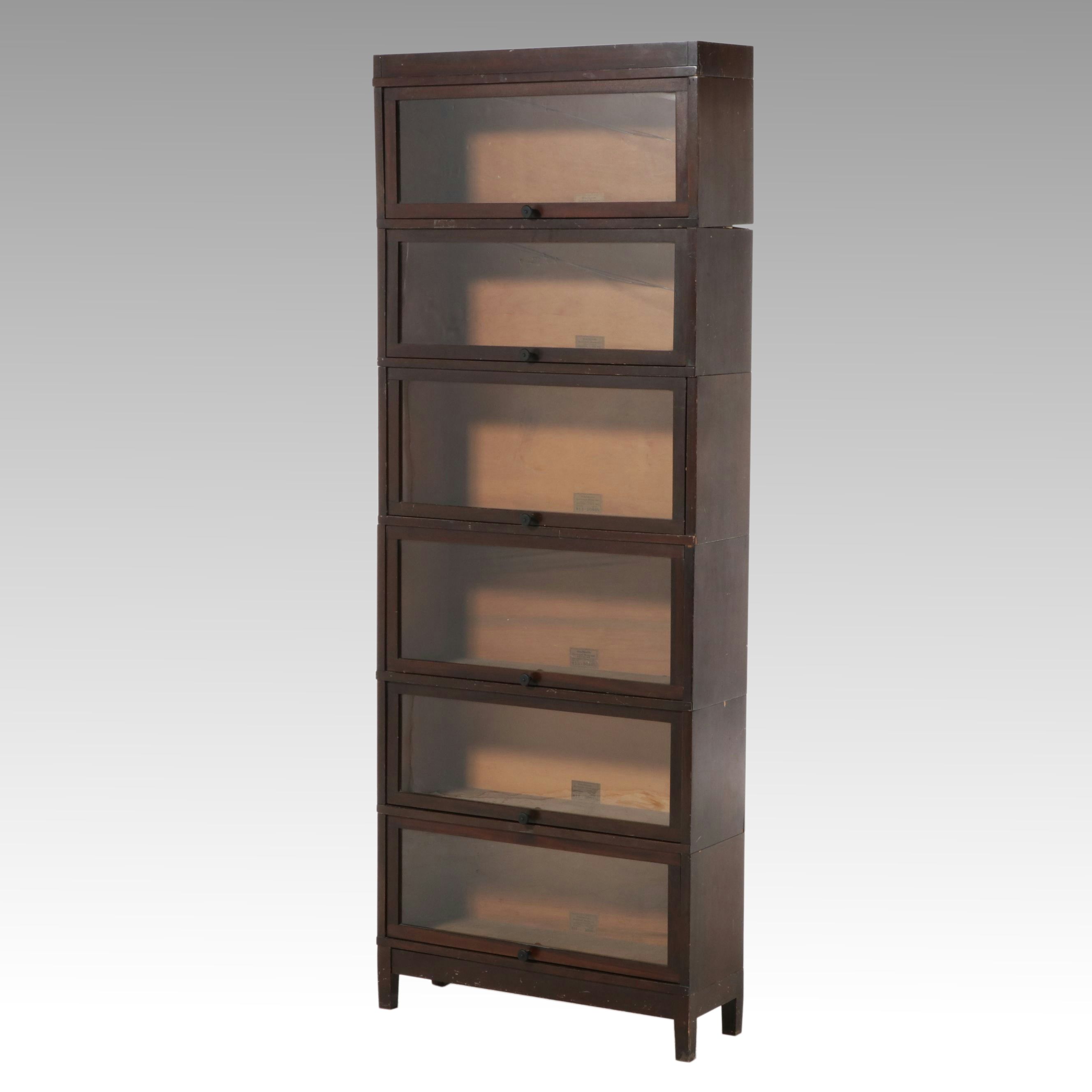 Globe-Wernicke Six-Tier Barrister's Bookcase, Early 20th Century