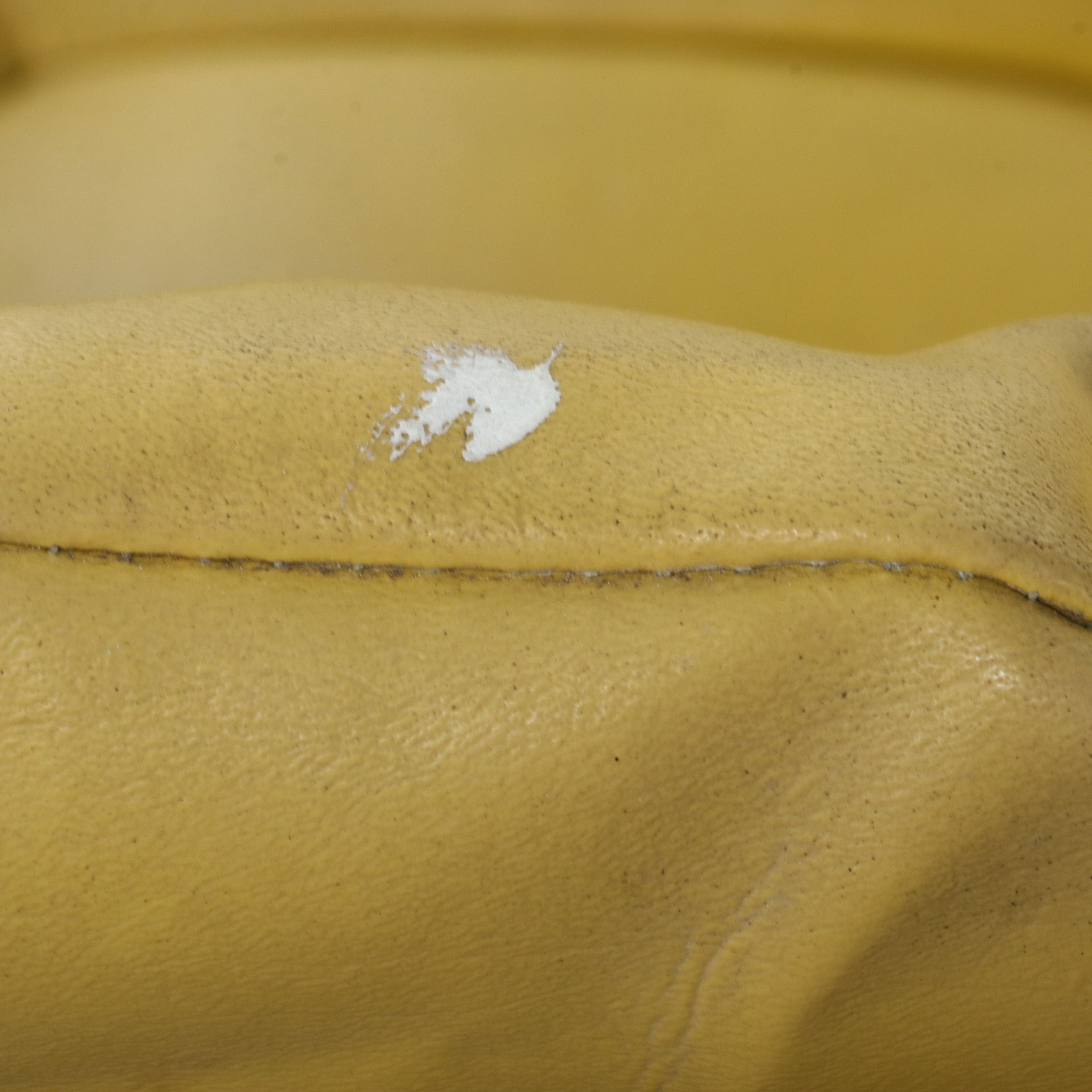 Pair of Mid Century Modern Swivel Hoop Chairs with Vinyl Cushions