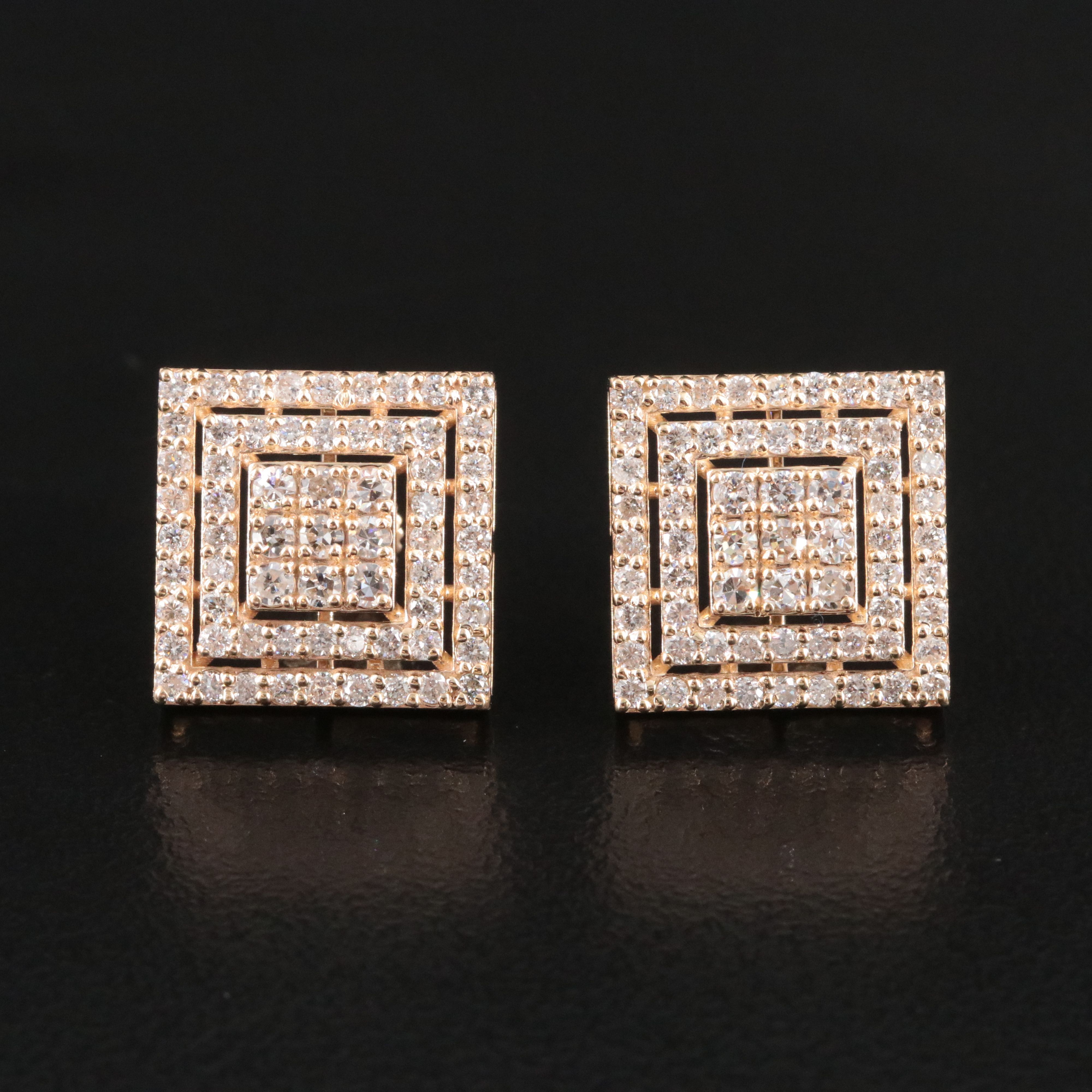 14K 1.22 CTW Diamond Earrings