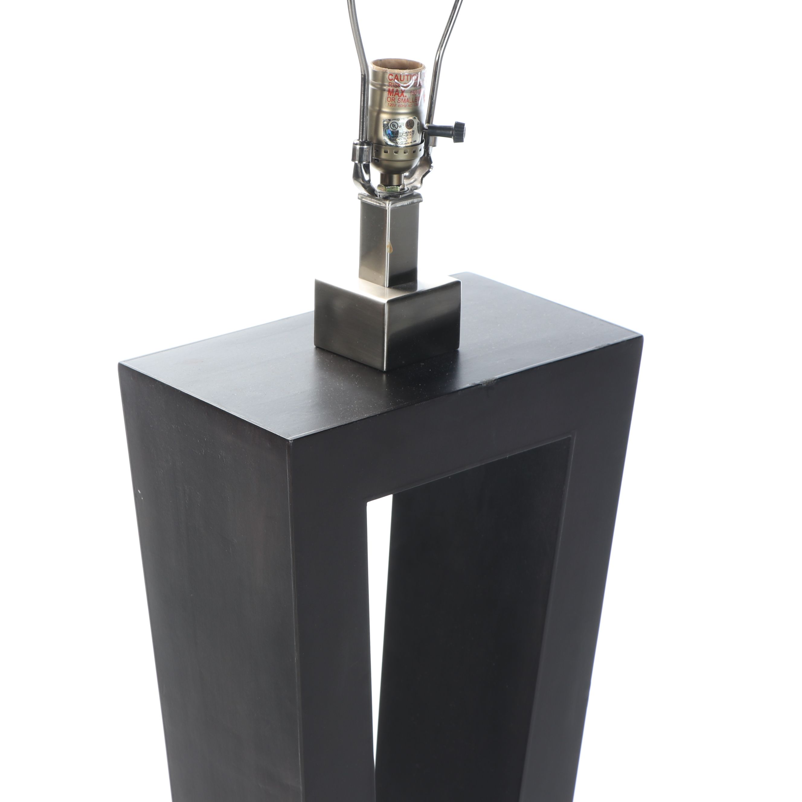 Contemporary Geometric Floor Lamp with Pyramid Uttermost Shade