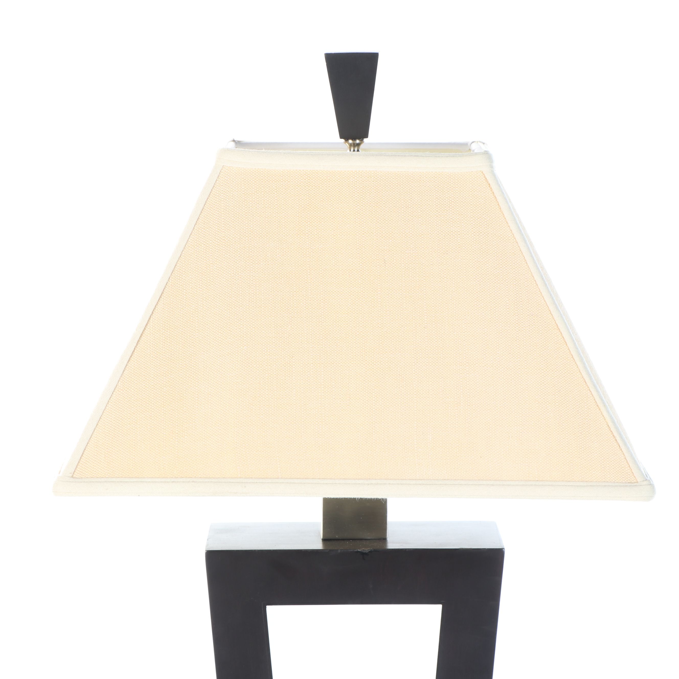Contemporary Geometric Floor Lamp with Pyramid Uttermost Shade