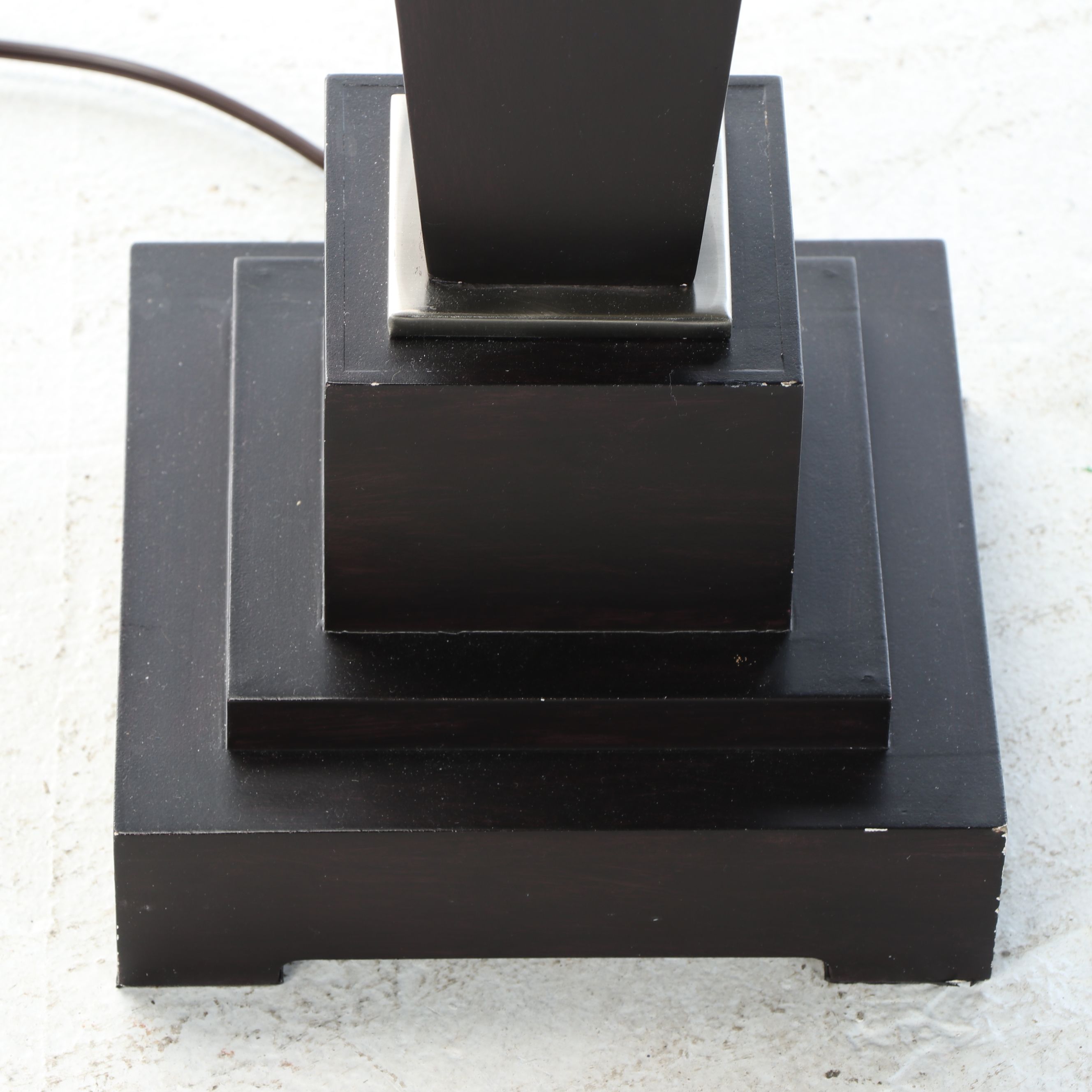 Contemporary Geometric Floor Lamp with Pyramid Uttermost Shade