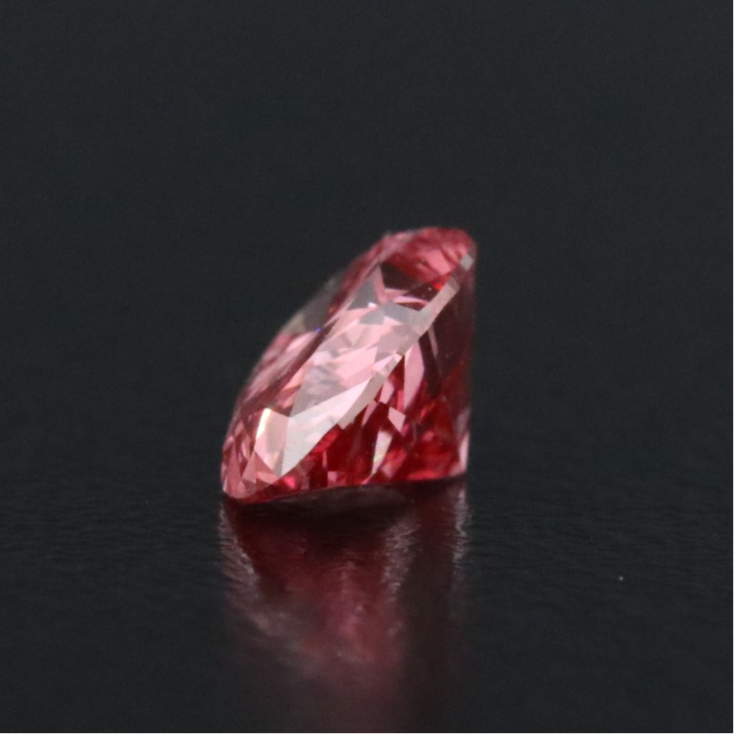 Loose 1.19 CT Lab Grown Fancy Vivid Pink Diamond with IGI Report