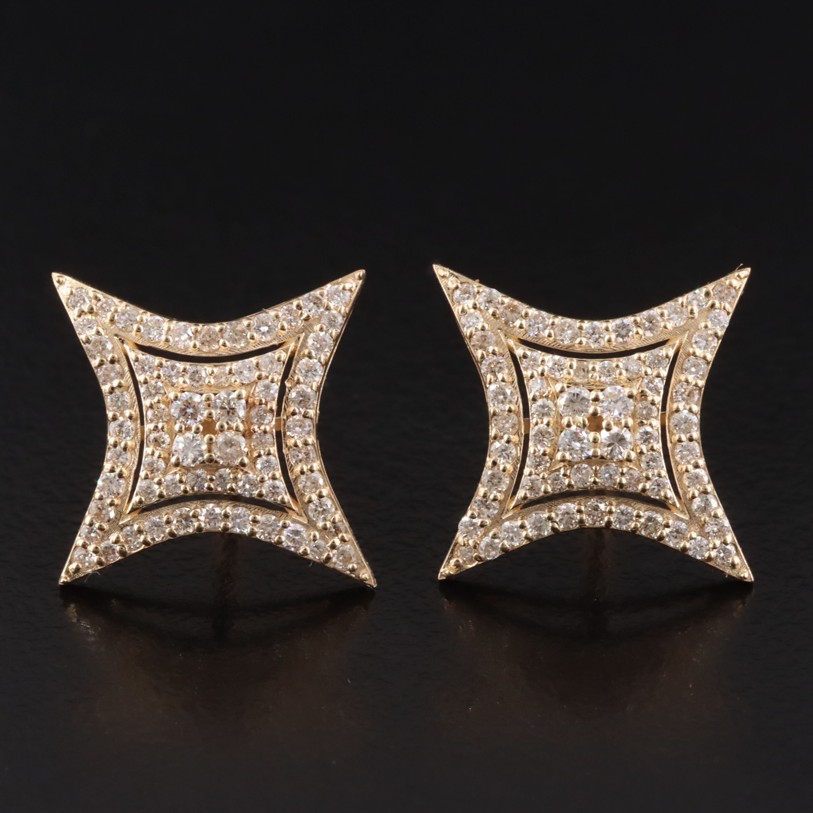 14K 1.03 CTW Diamond Earrings