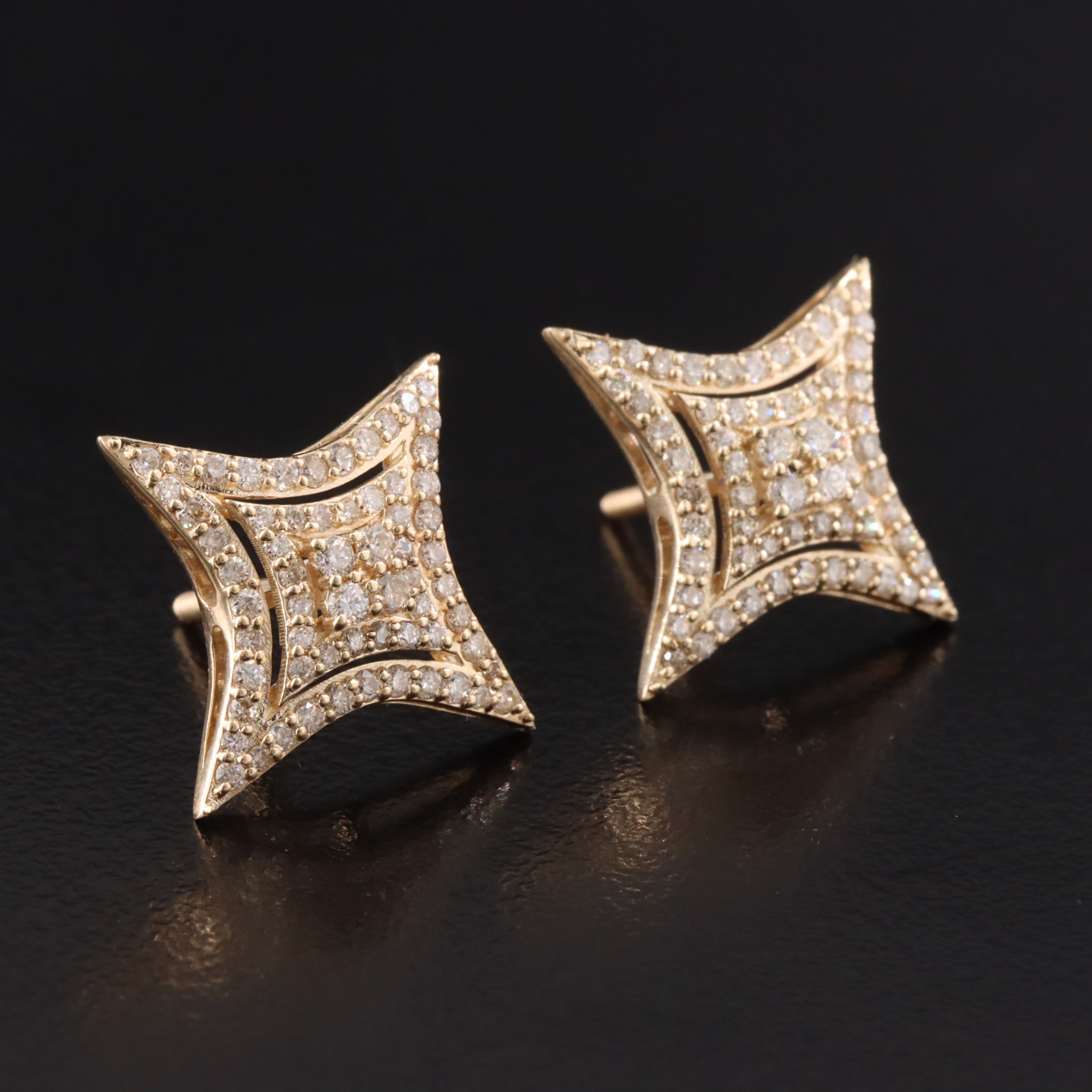 14K 1.03 CTW Diamond Earrings