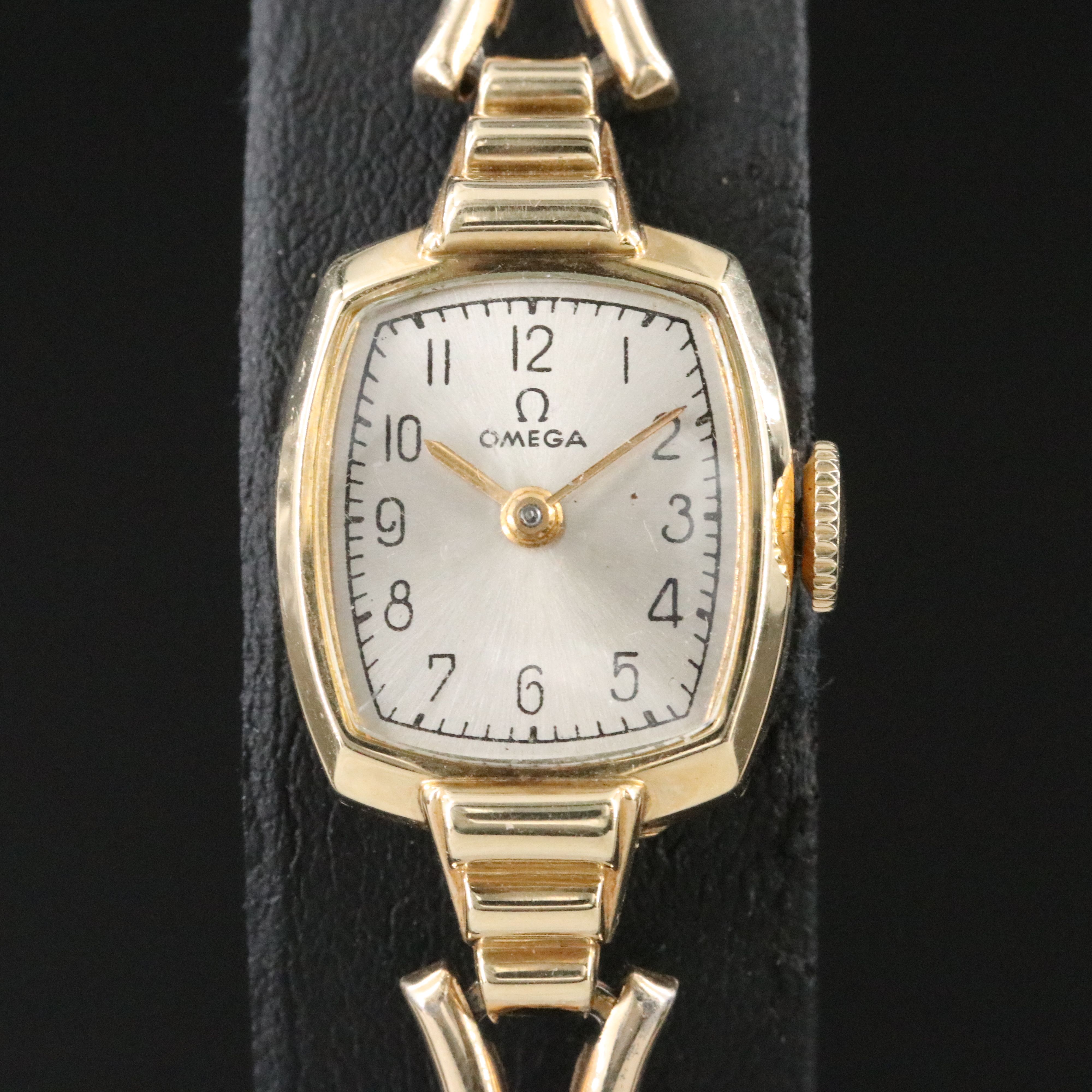 1944 Omega 14K  Fancy Lug Stem Wind Dress Watch