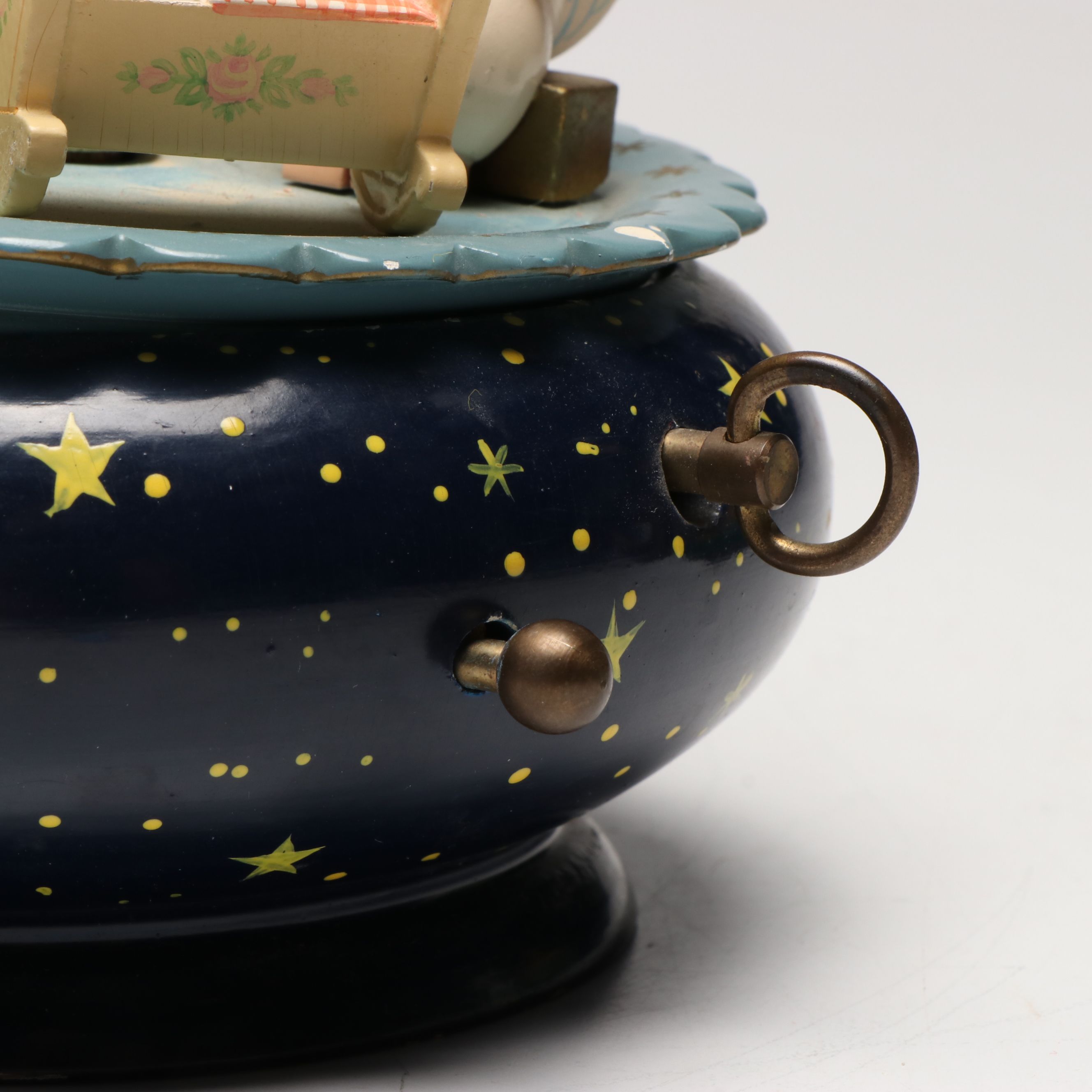 German "Silent Night" Wood Music Box with Other European and American Décor