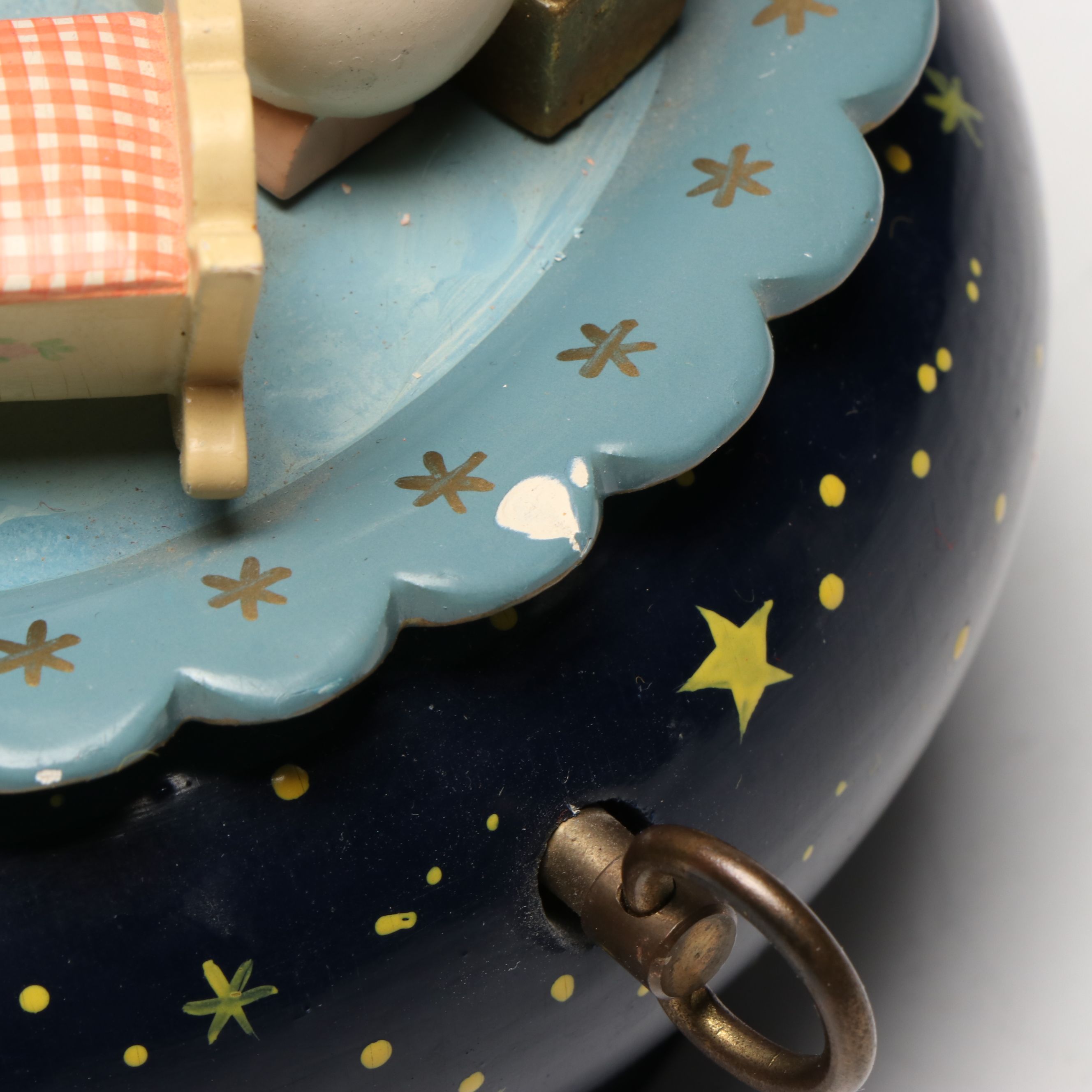 German "Silent Night" Wood Music Box with Other European and American Décor