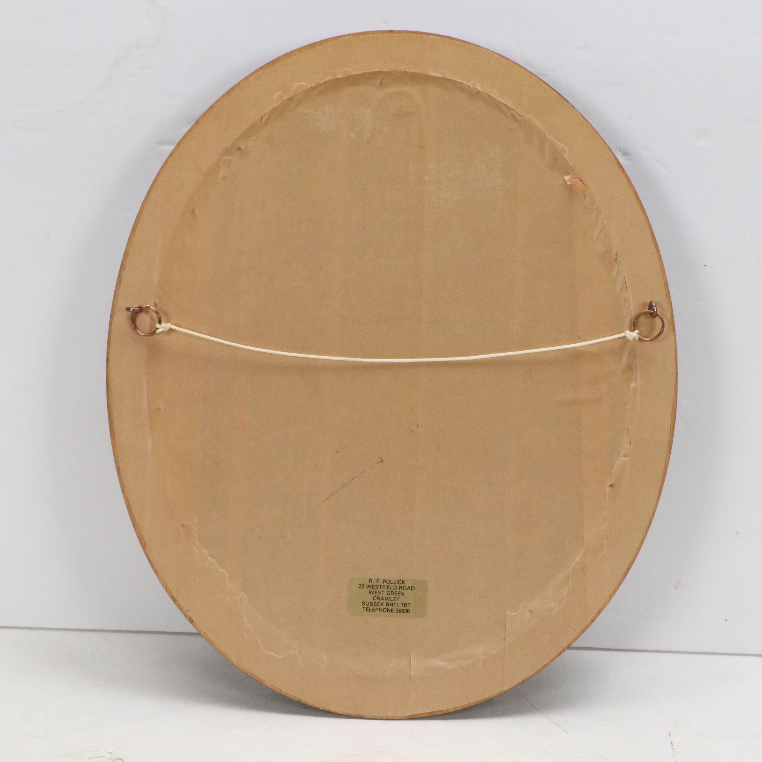 Ron "R. F." Fullick Oil Painting of Golden Retriever, 1986