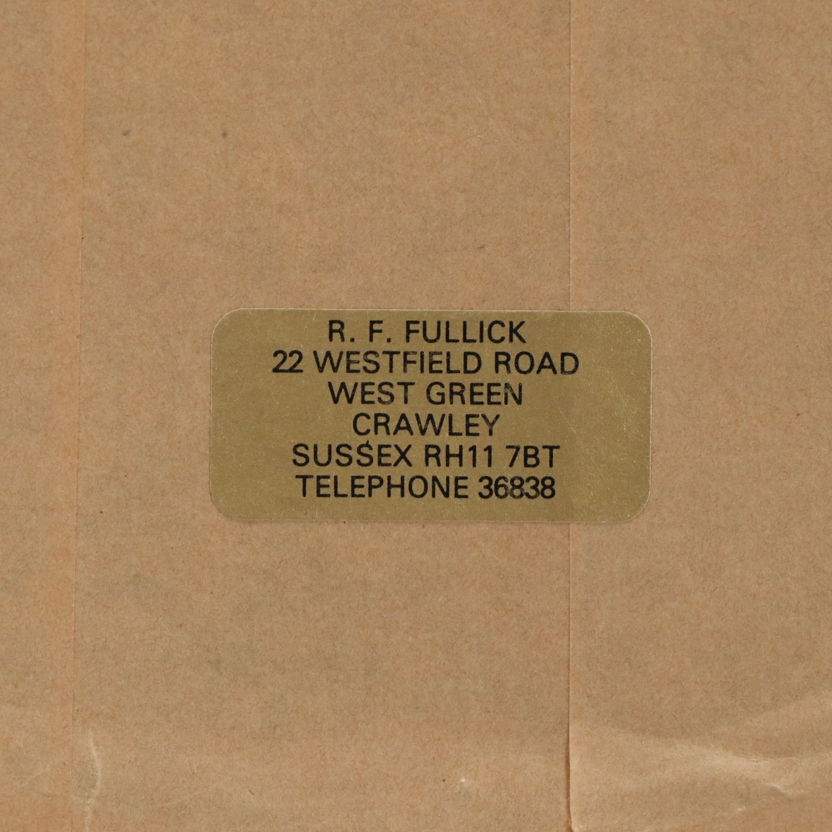 Ron "R. F." Fullick Oil Painting of Golden Retriever, 1986