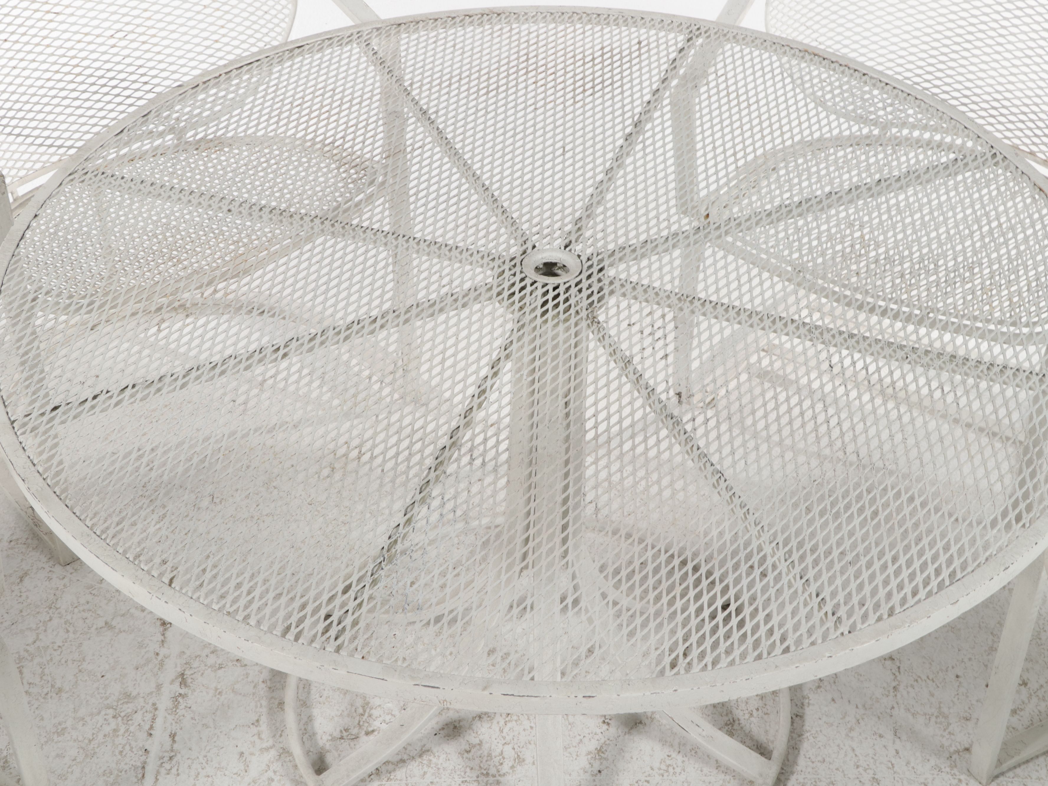 Five-Piece Metal Mesh Patio Dining Set