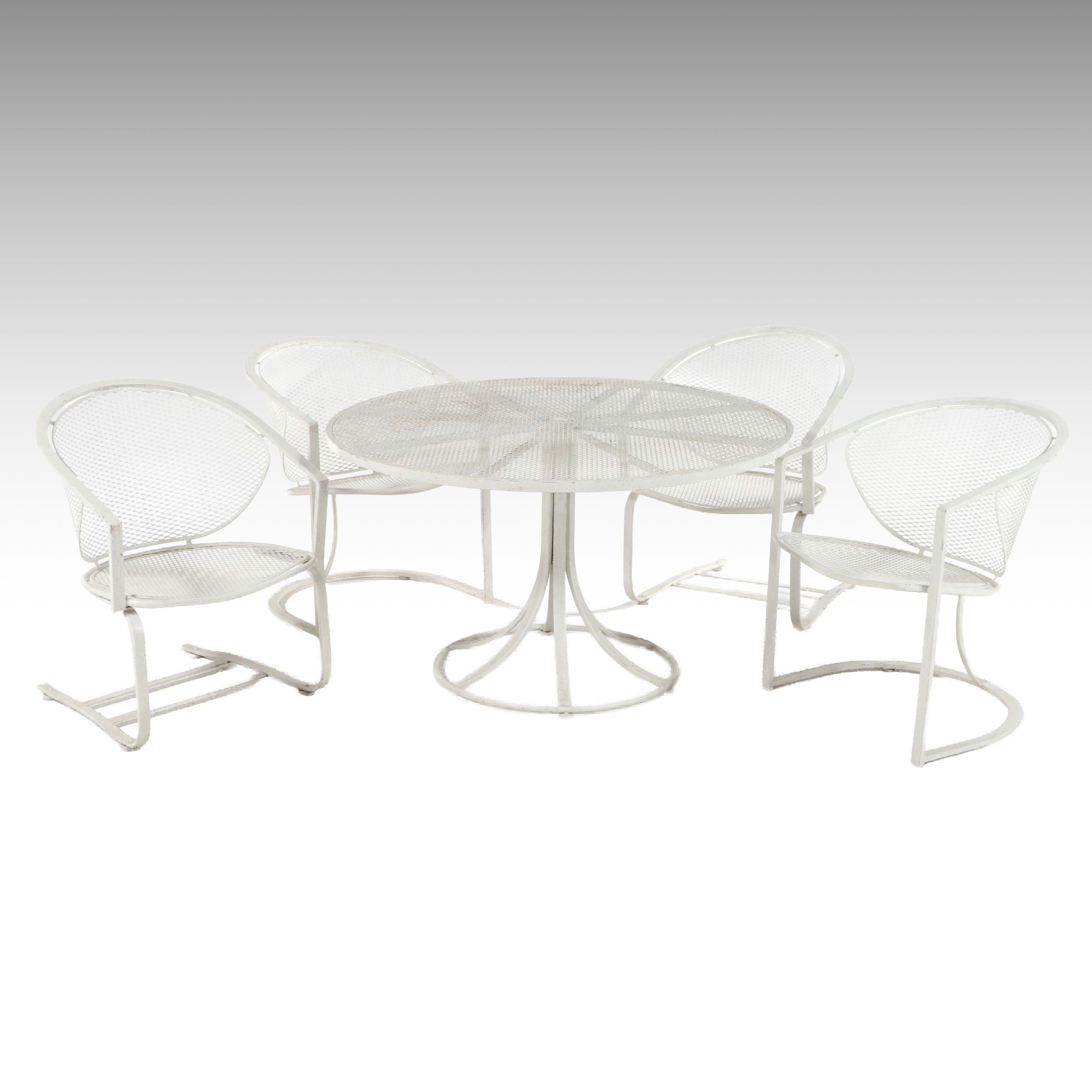 Five-Piece Metal Mesh Patio Dining Set